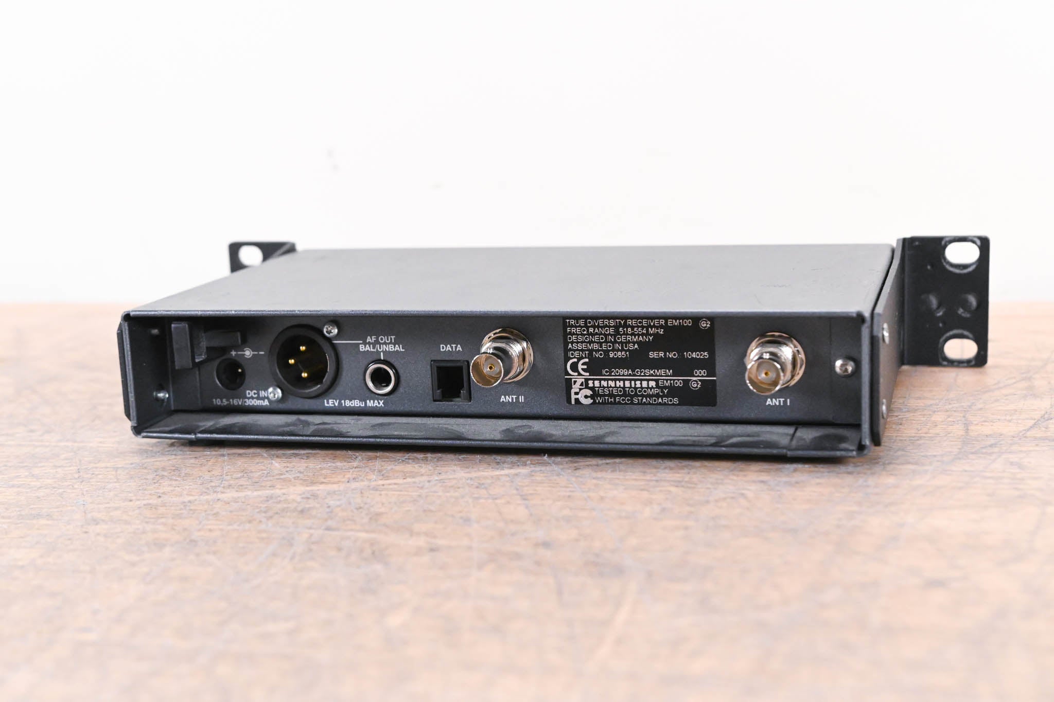 Sennheiser EM 100 G2 Wireless Receiver - 518-554 MHz (NO POWER SUPPLY)