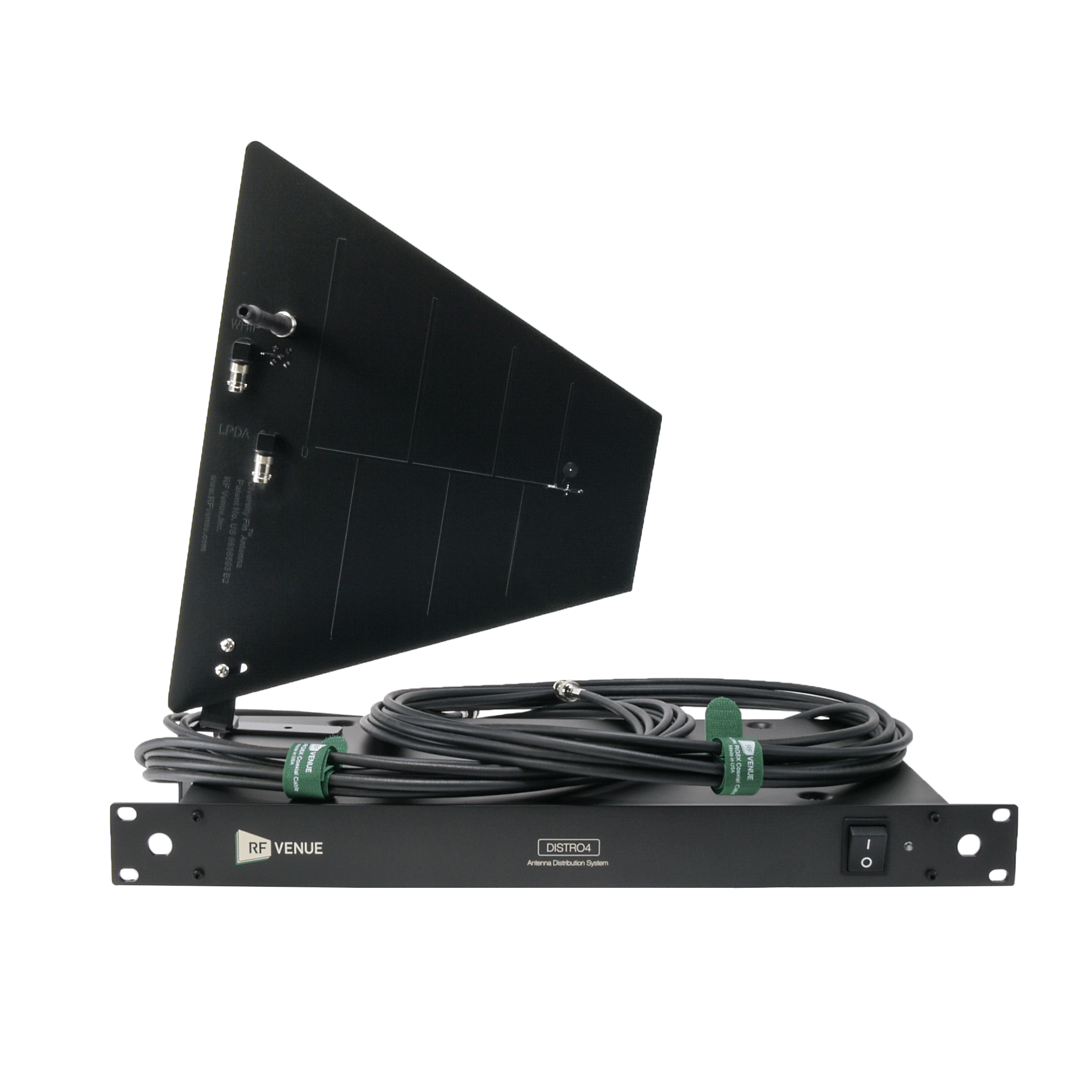 4 Channel Wireless Microphone Upgrade Pack with Wallmount Diversity Fin Antenna