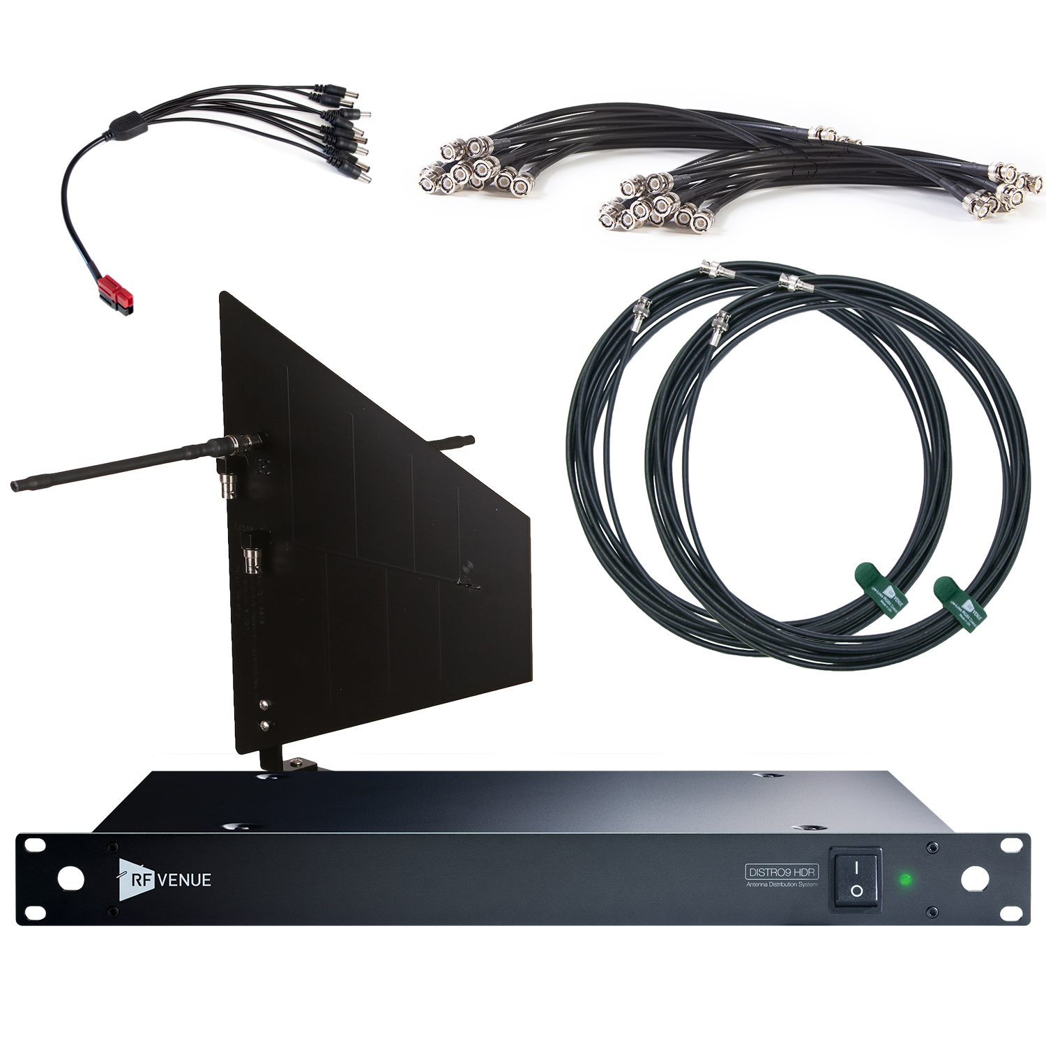 9 Channel Wireless Microphone Upgrade Pack with Wallmount Diversity Fin Antenna