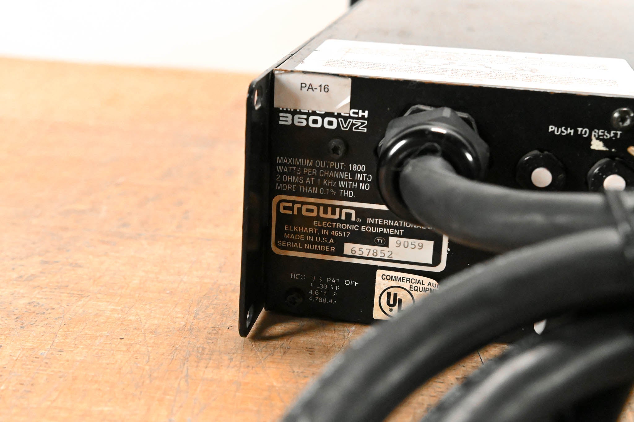 Crown Macro-Tech 3600VZ 2-Channel Power Amplifier