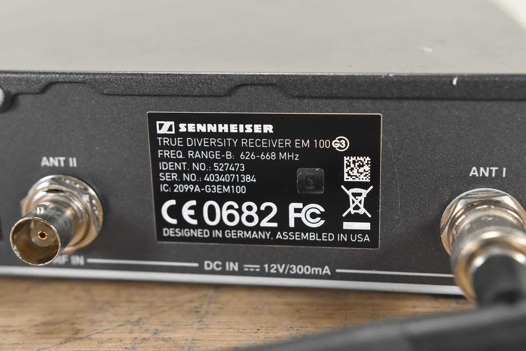 Sennheiser EM 100 G3 Wireless Receiver - 626-668 MHz