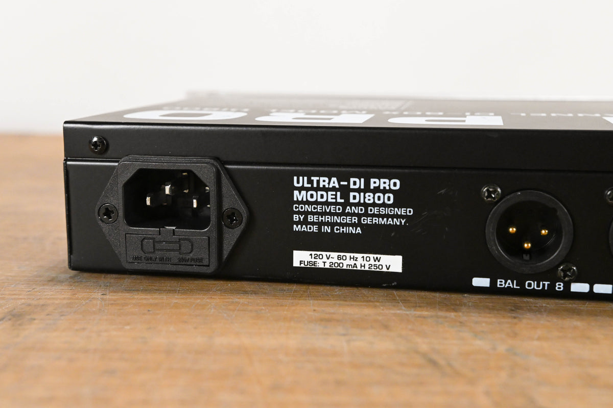 Behringer ULTRA-DI PRO DI800 8-Channel Active DI Box