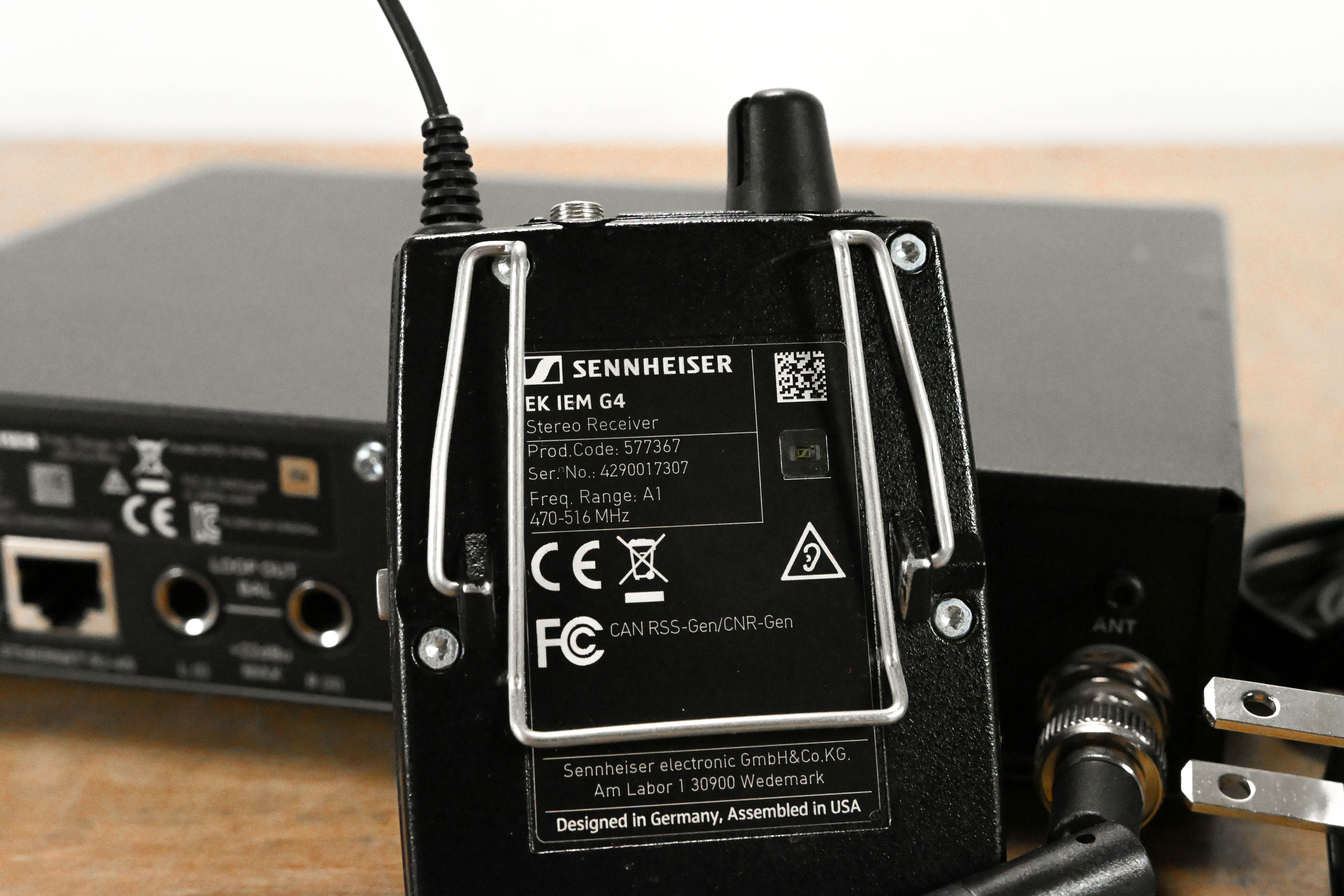 Sennheiser ew IEM G4 Wireless In-Ear Monitoring System 470-516 MHz