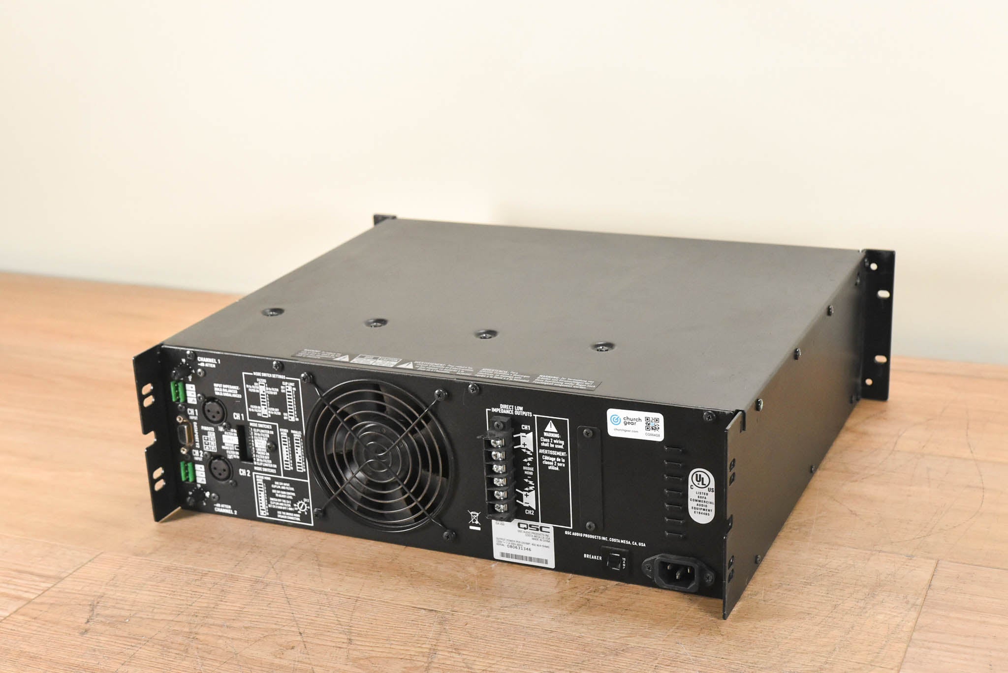 QSC ISA450 Two-Channel Commercial Power Amplifier