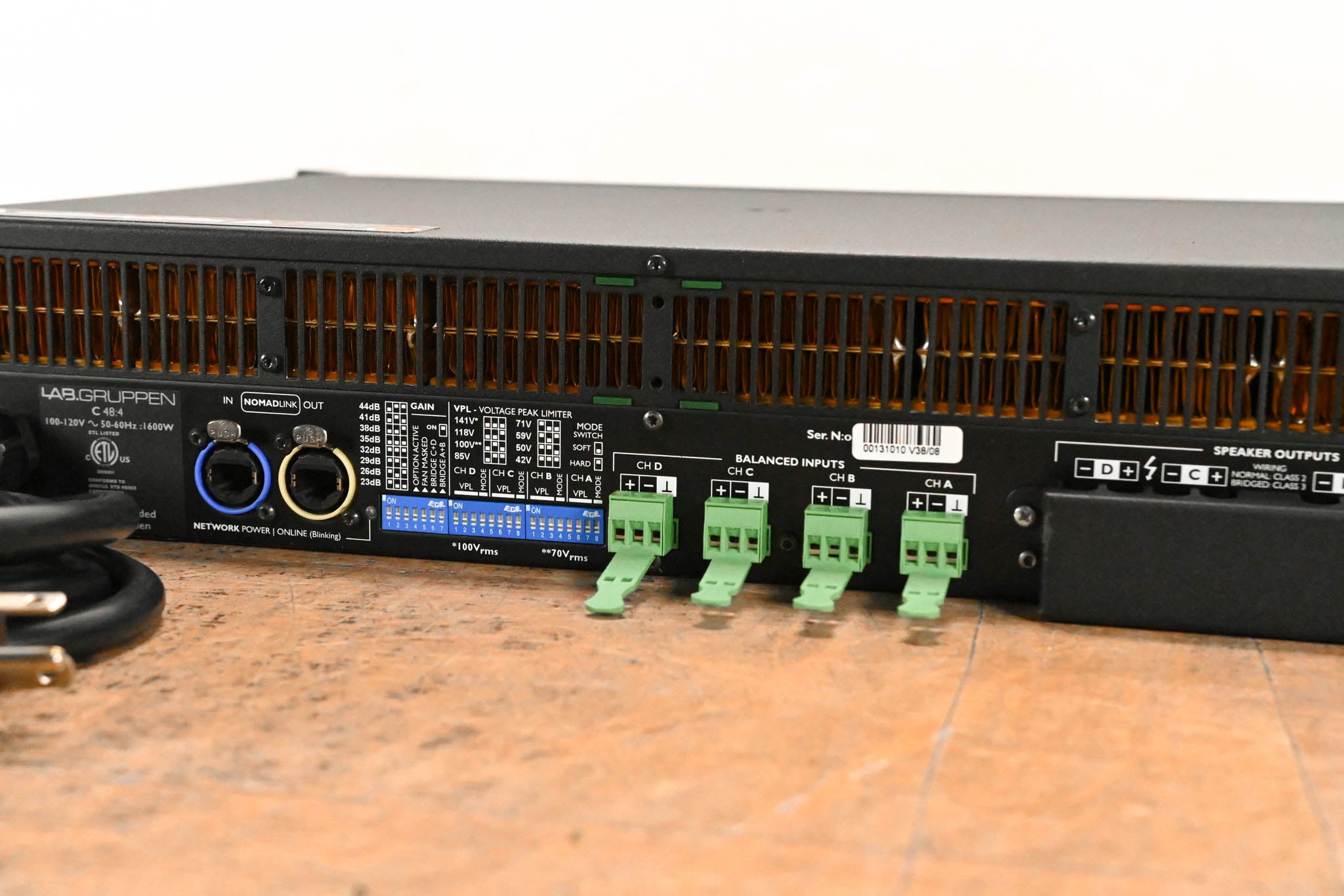Lab Gruppen C 48:4 4800W 4-Channel Power Amplifier