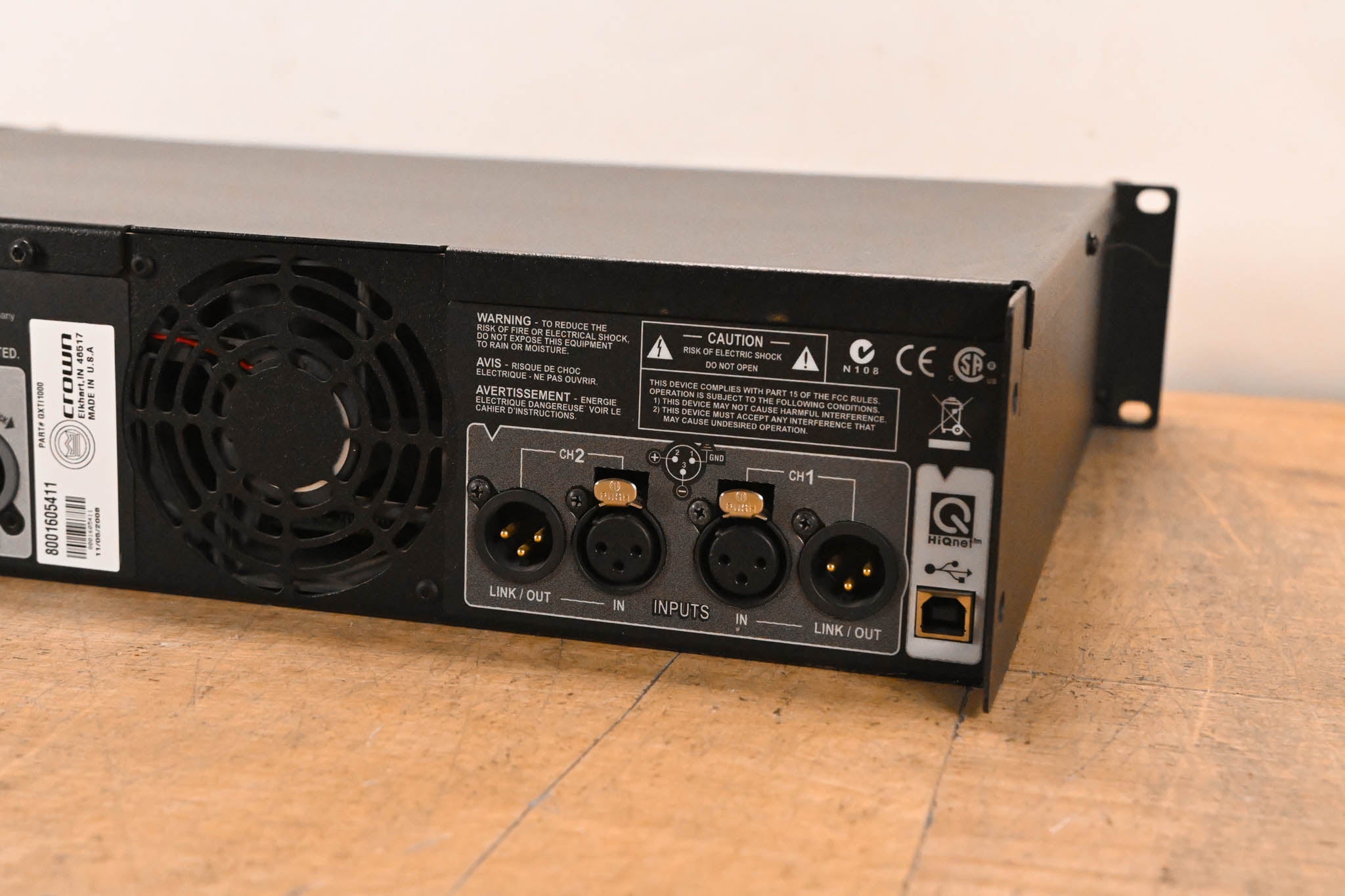 Crown XTi 1000 Stereo Power Amplifier with DSP