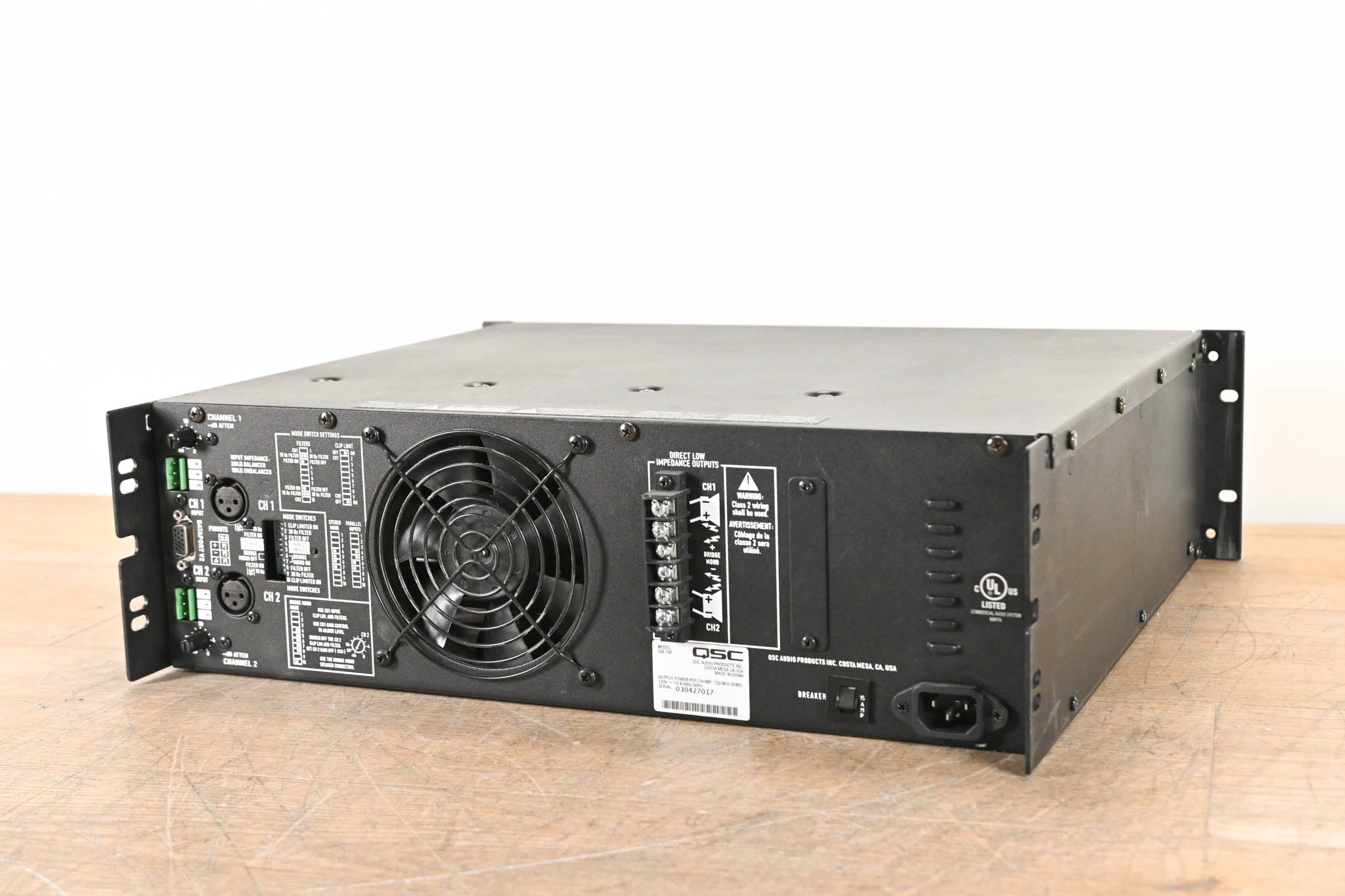 QSC ISA750 2-Channel Power Amplifier