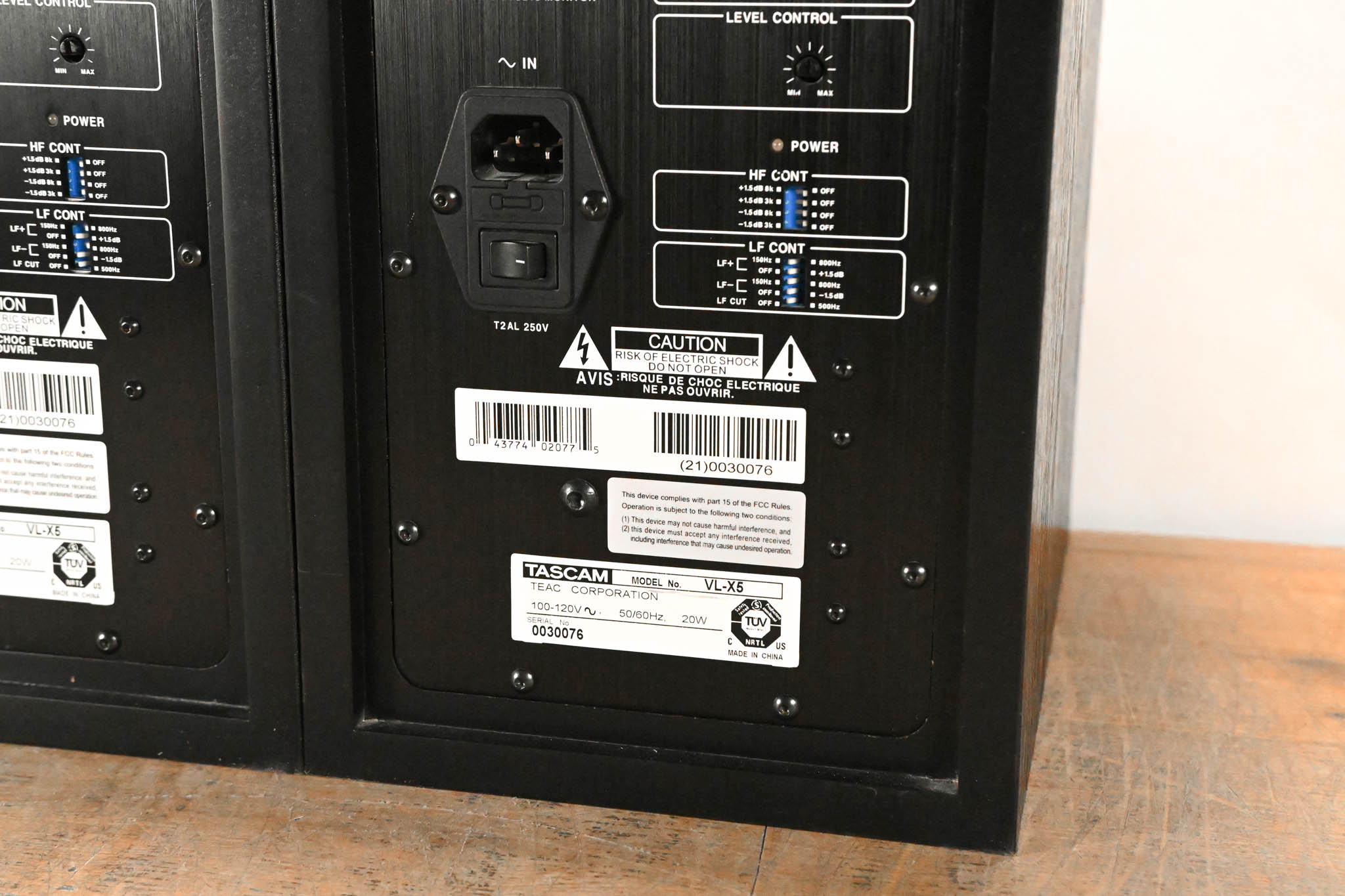TASCAM VL-X5 Bi-Amplified Nearfield Studio Monitor (PAIR)