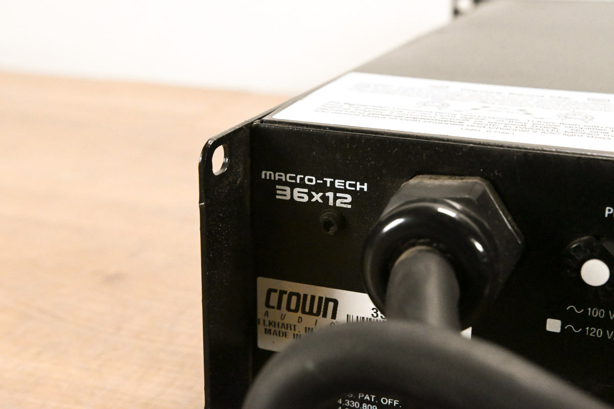 Crown Macro-Tech 36x12 2-Channel Power Amplifier
