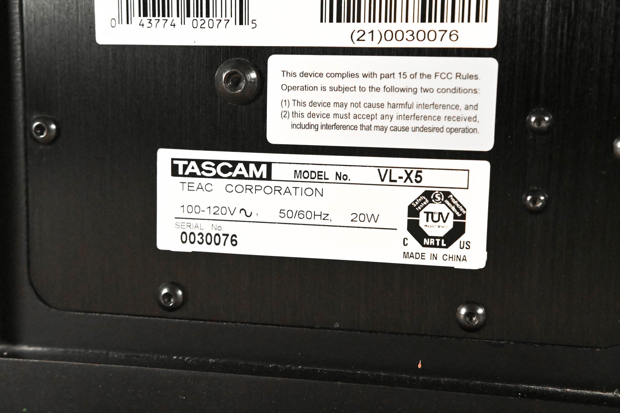 TASCAM VL-X5 Bi-Amplified Nearfield Studio Monitor (PAIR)