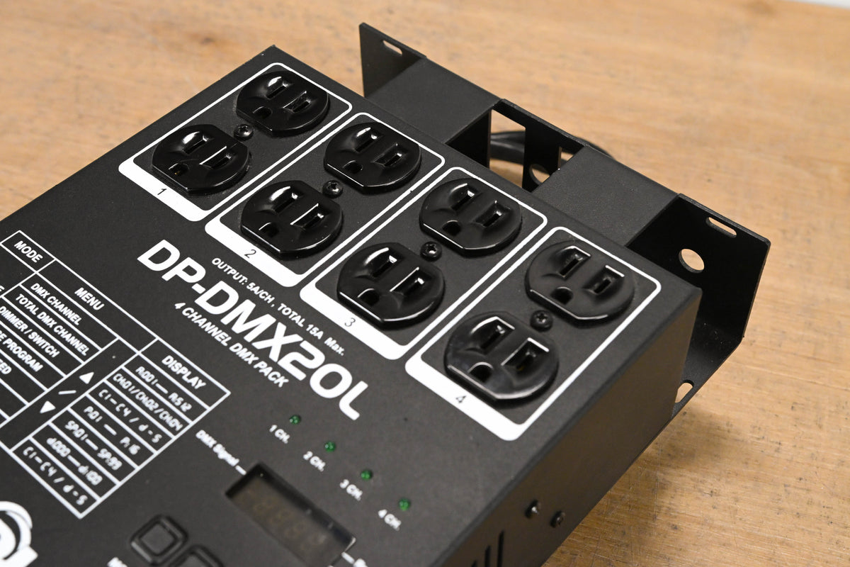 American DJ DP-DMX20L Four-Channel DMX Dimmer Pack