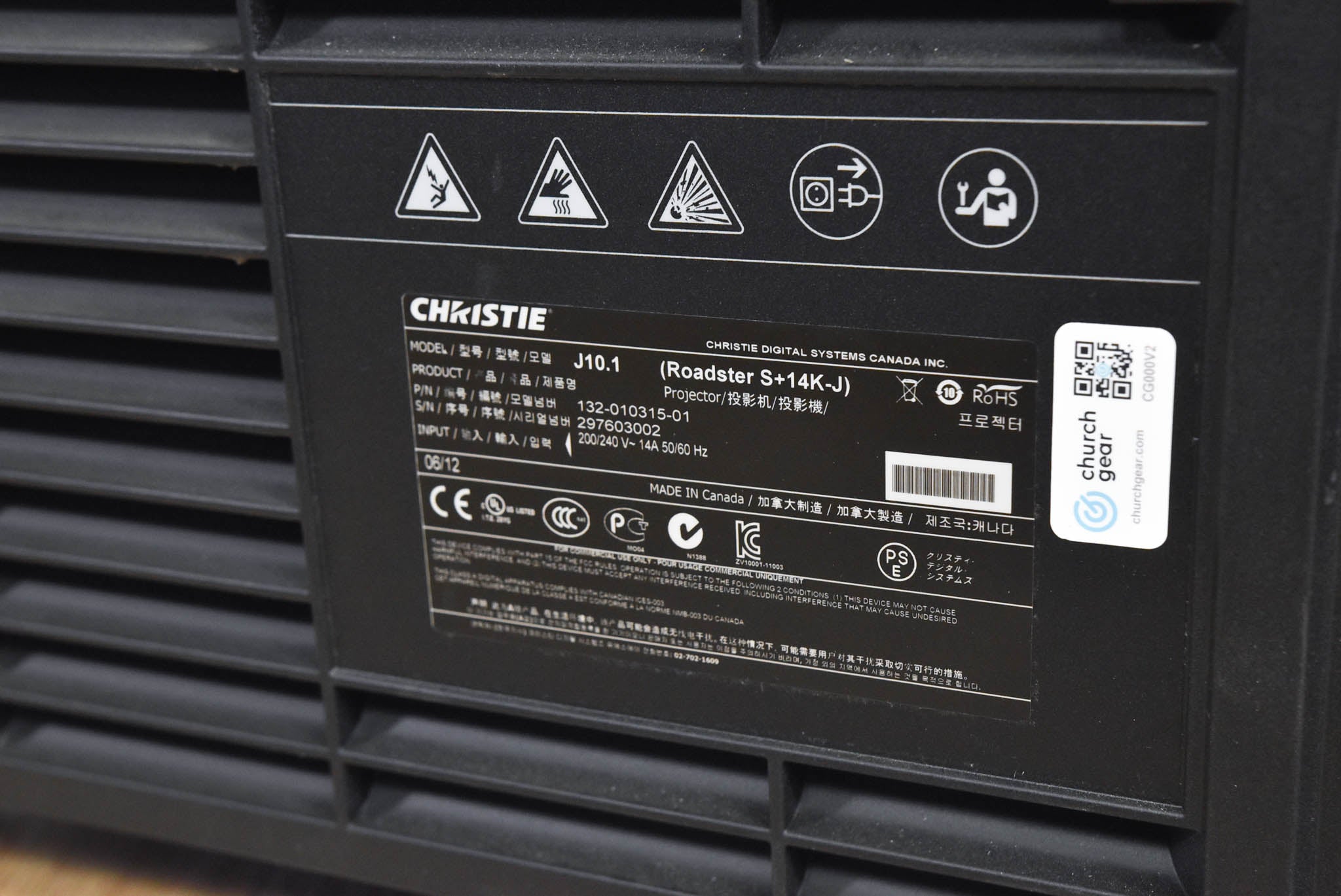 Christie Roadster S+14K-J SXGA+ Large Venue Projector (NO