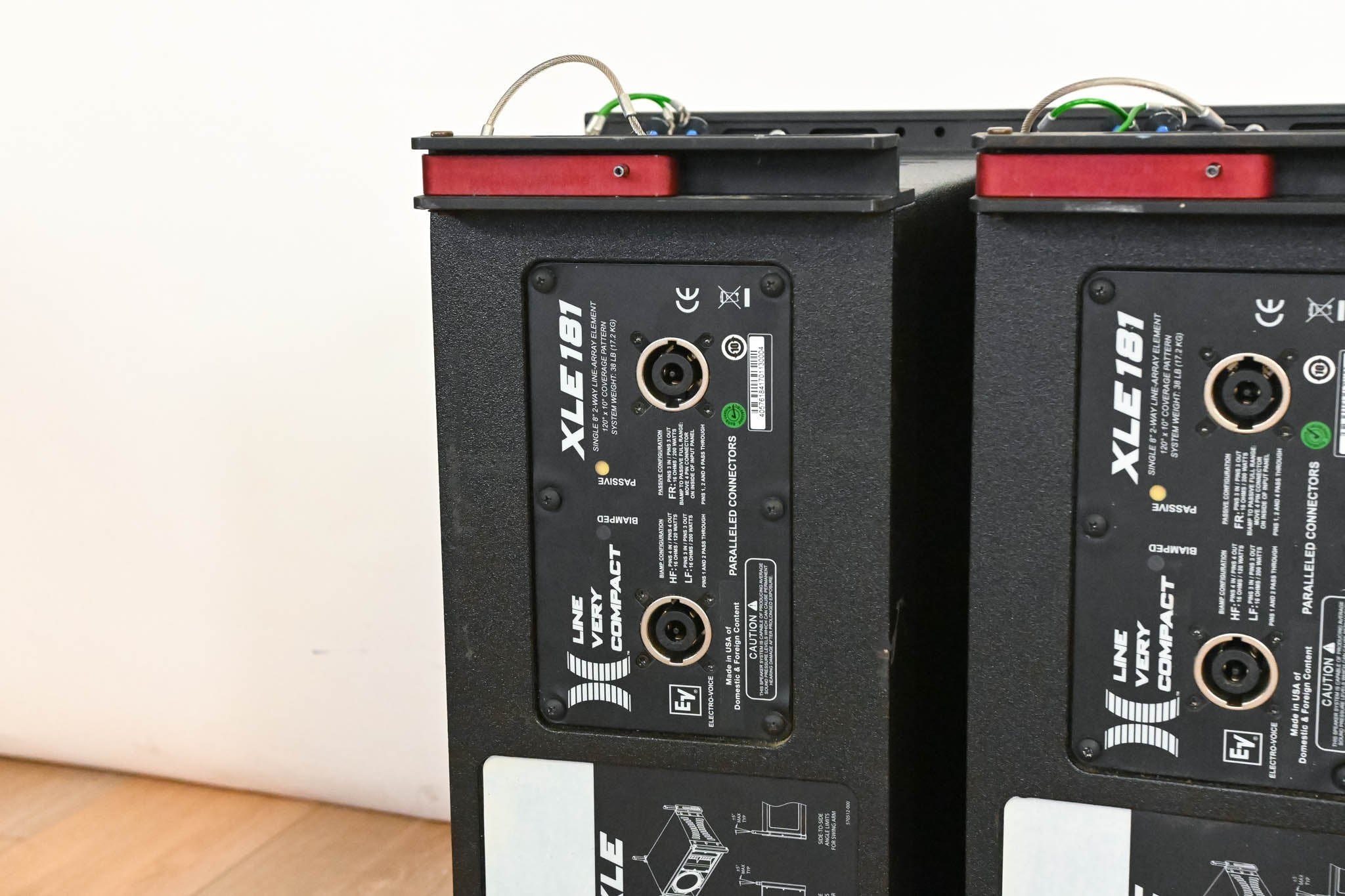 Electro-Voice (EV) XLE181 8" 2-Way Passive Line Array Speaker (PAIR)