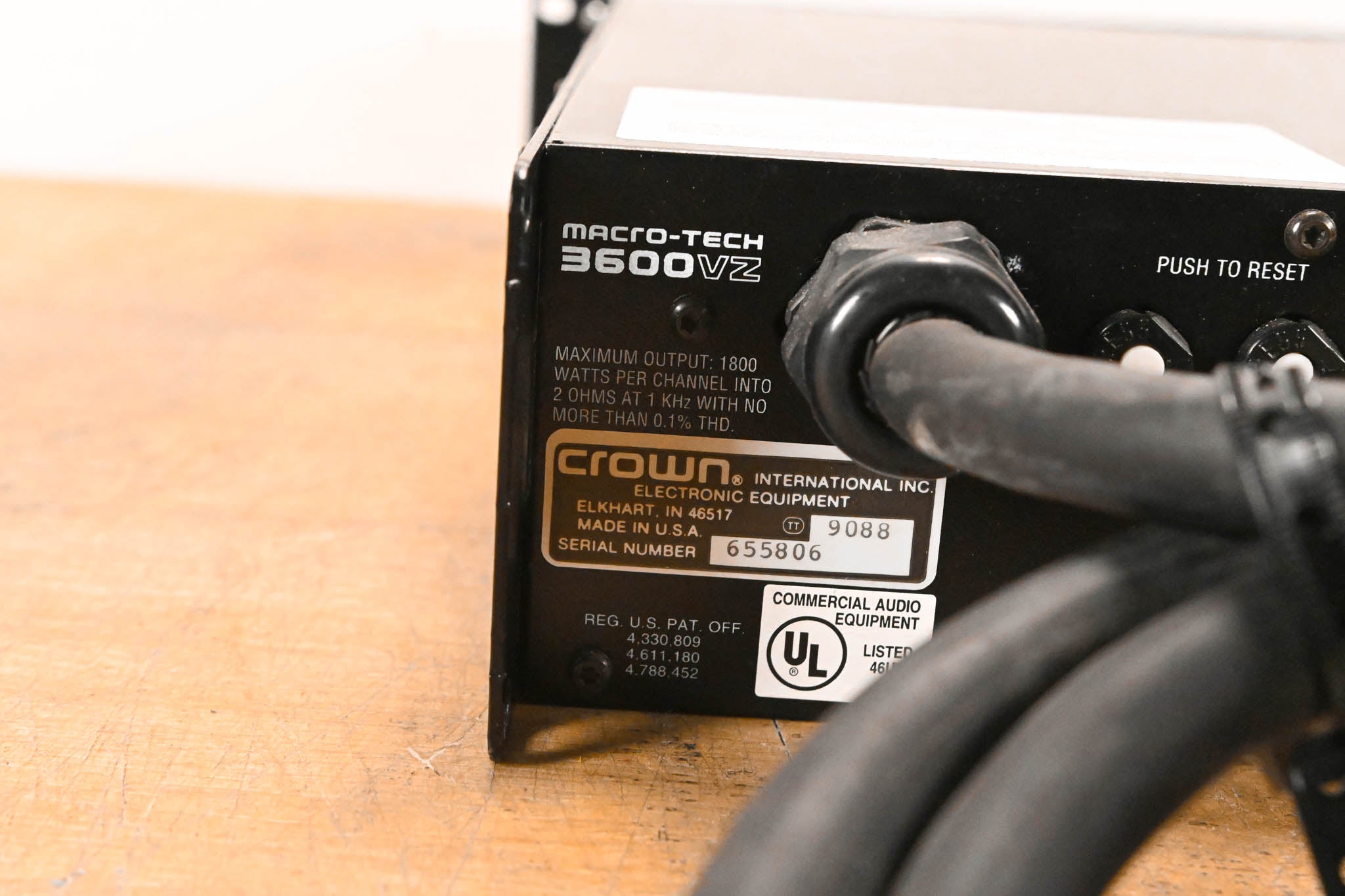 Crown Macro-Tech 3600VZ 2-Channel Power Amplifier