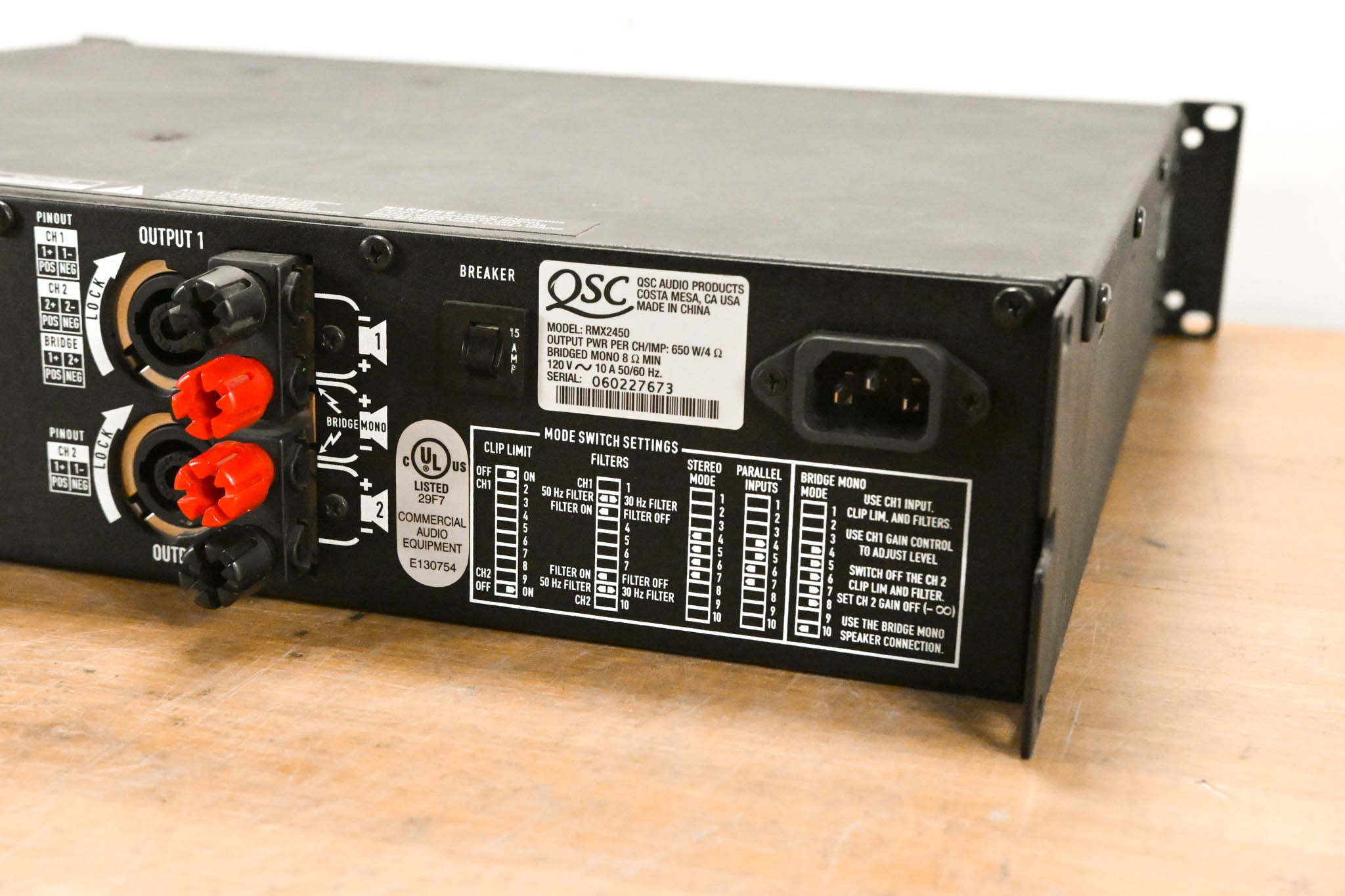 QSC RMX2450 2-Channel Power Amplifier