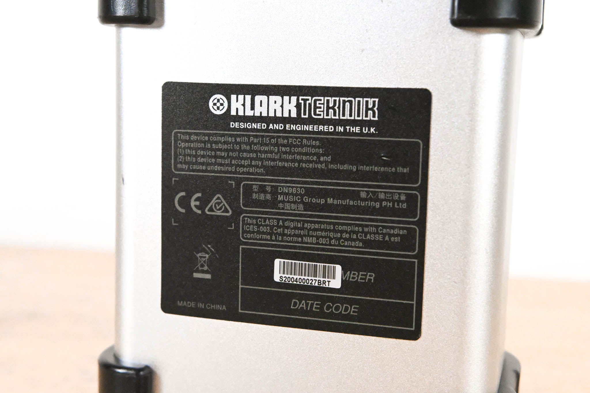 Klark Teknik DN9630 AES50 to USB 2.0 Converter