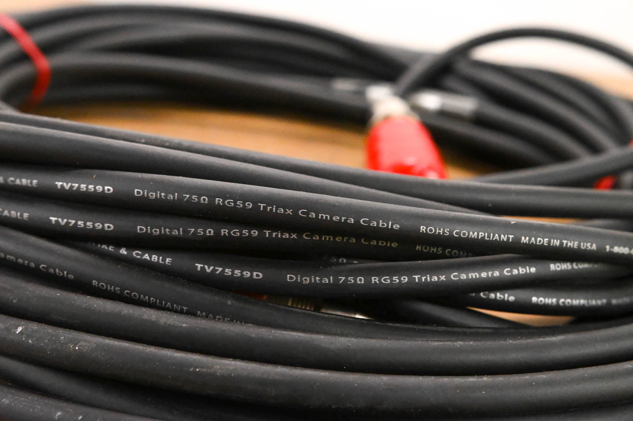 Clark Wire & Cable TV7559D RG59 Triax Broadcast Camera Cable - 75'