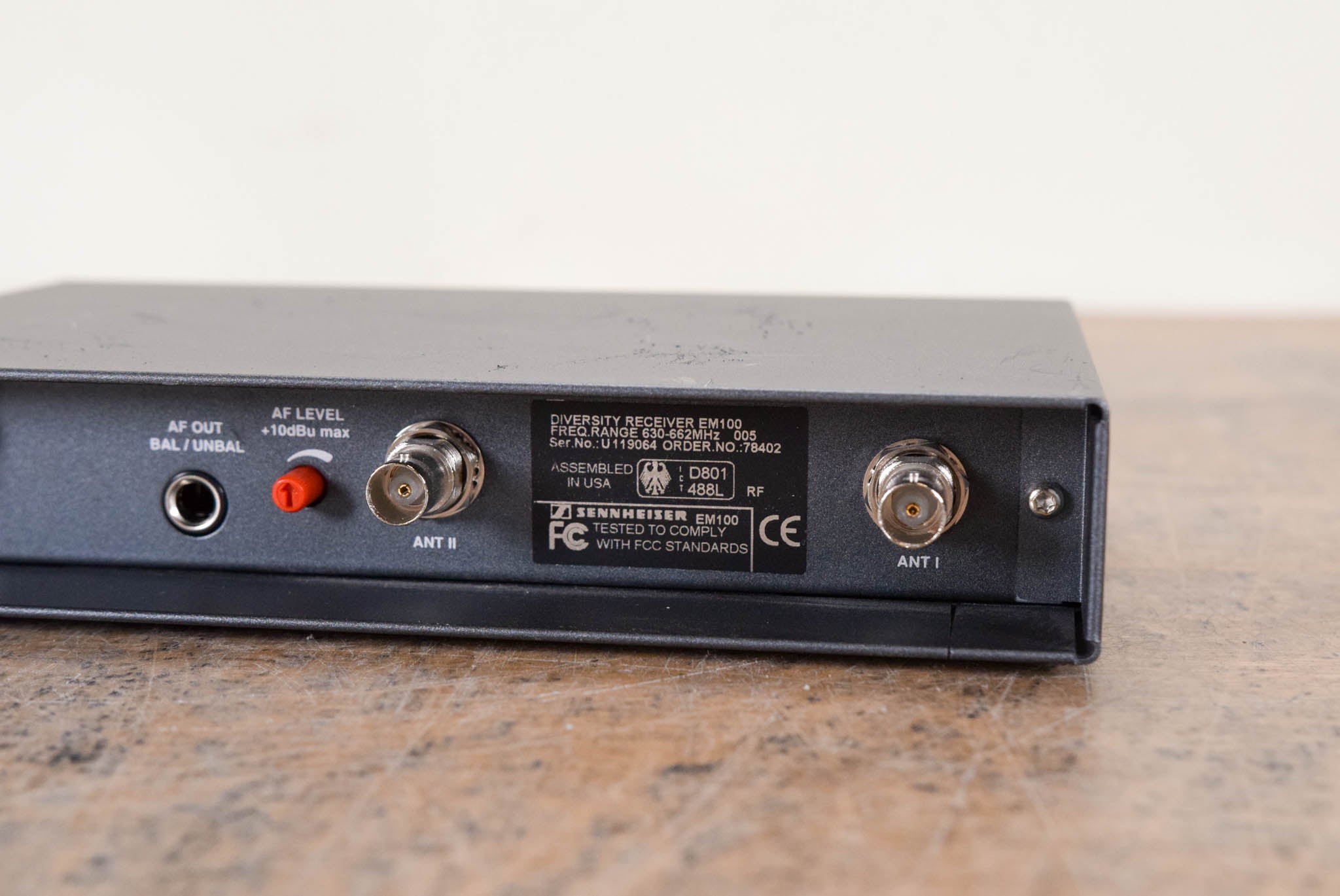 Sennheiser EM 100 Wireless Receiver - 630-662 MHz (NO POWER SUPPLY)