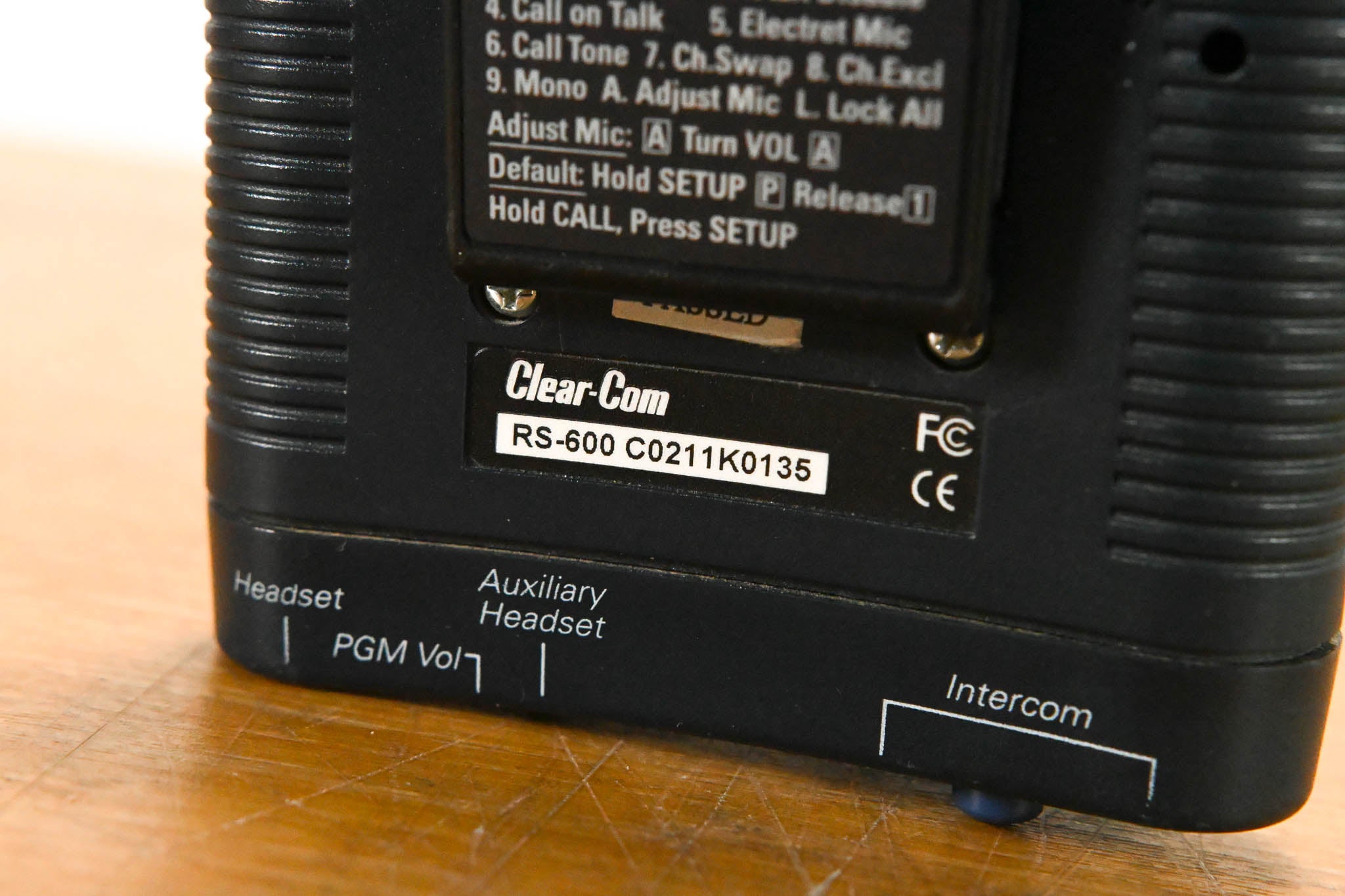 Clear-Com RS-602 Two-Channel Intercom Belt Pack