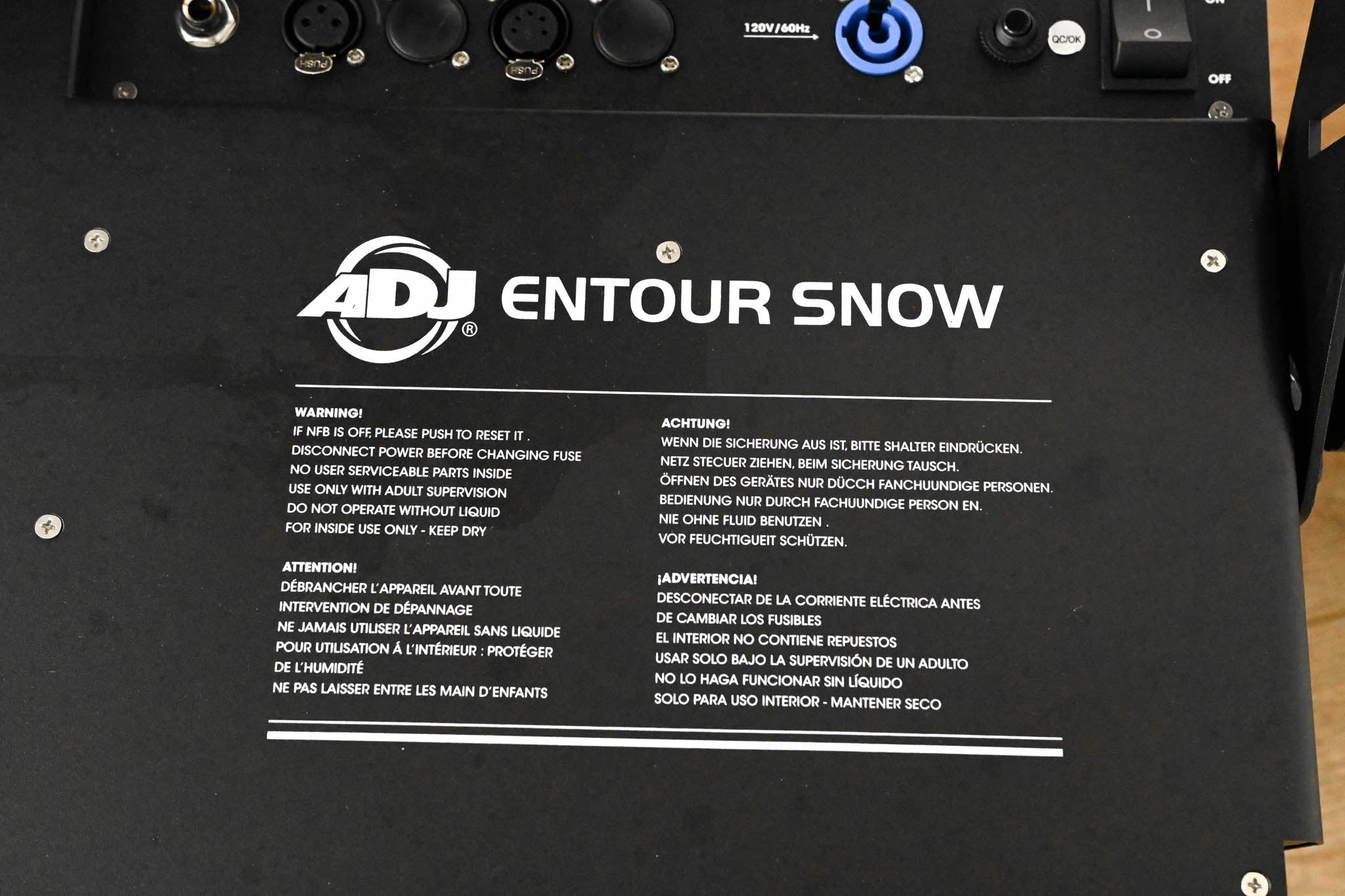 ADJ Entour Snow 1250W Snow Machine