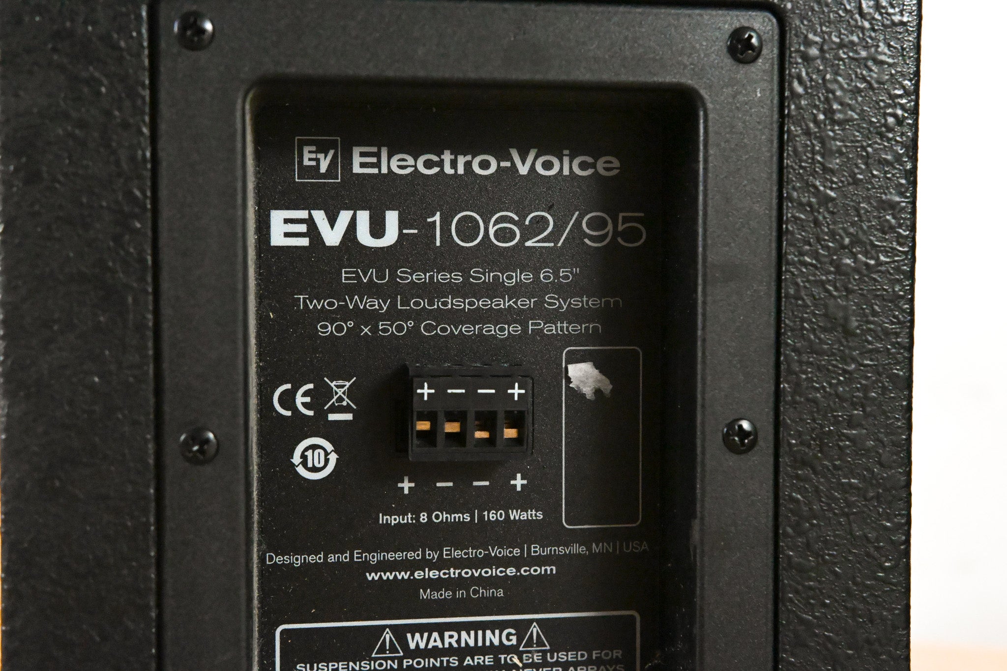 Electro-Voice (EV) EVU-1062/95 6.5" 2-Way Passive Loudspeaker (PAIR)
