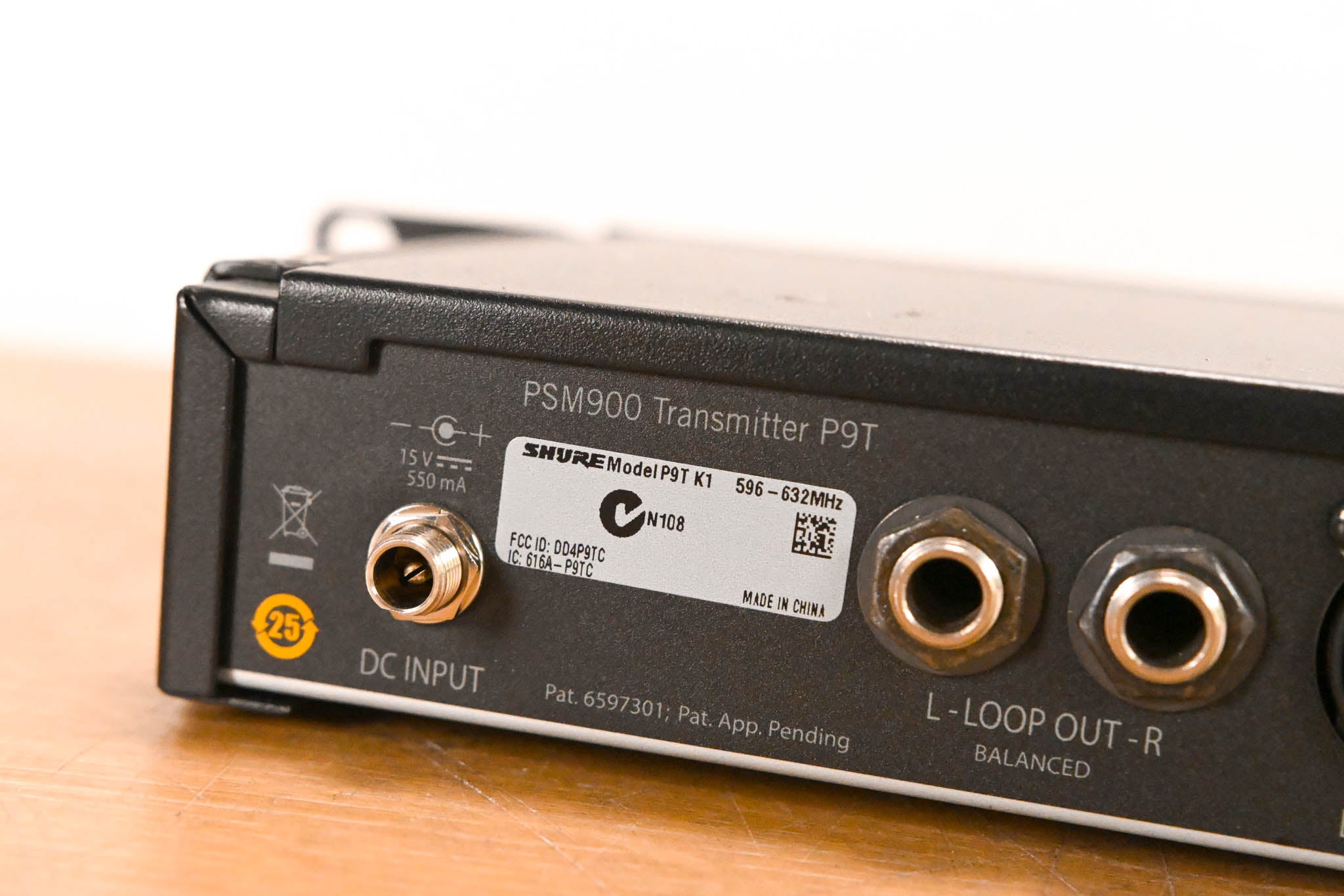 Shure P9T PSM900 Wireless Transmitter - K1 Band (NO POWER SUPPLY)