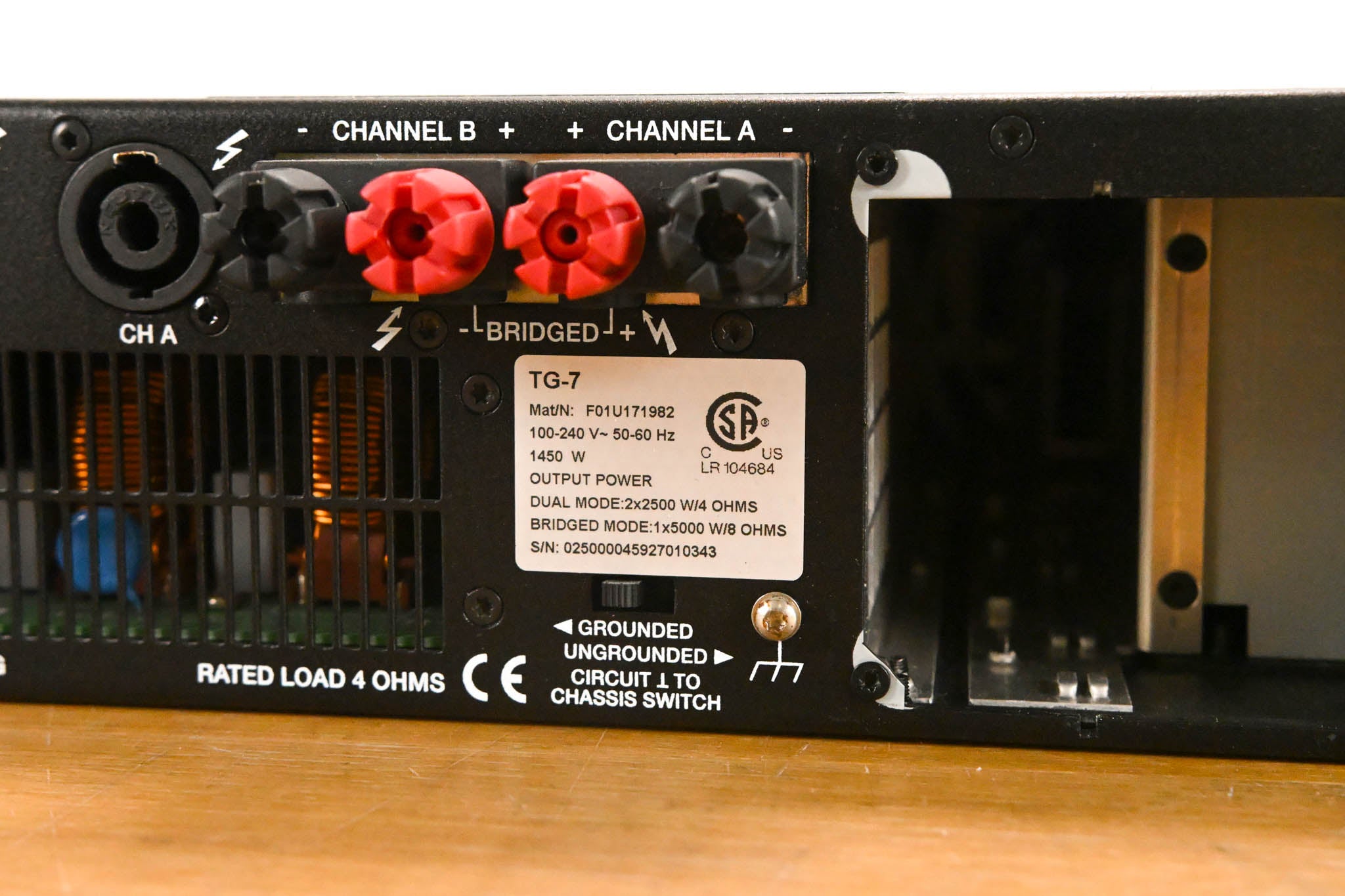 Electro-Voice (EV) TG-7 Tour-Grade Stereo Power Amplifier