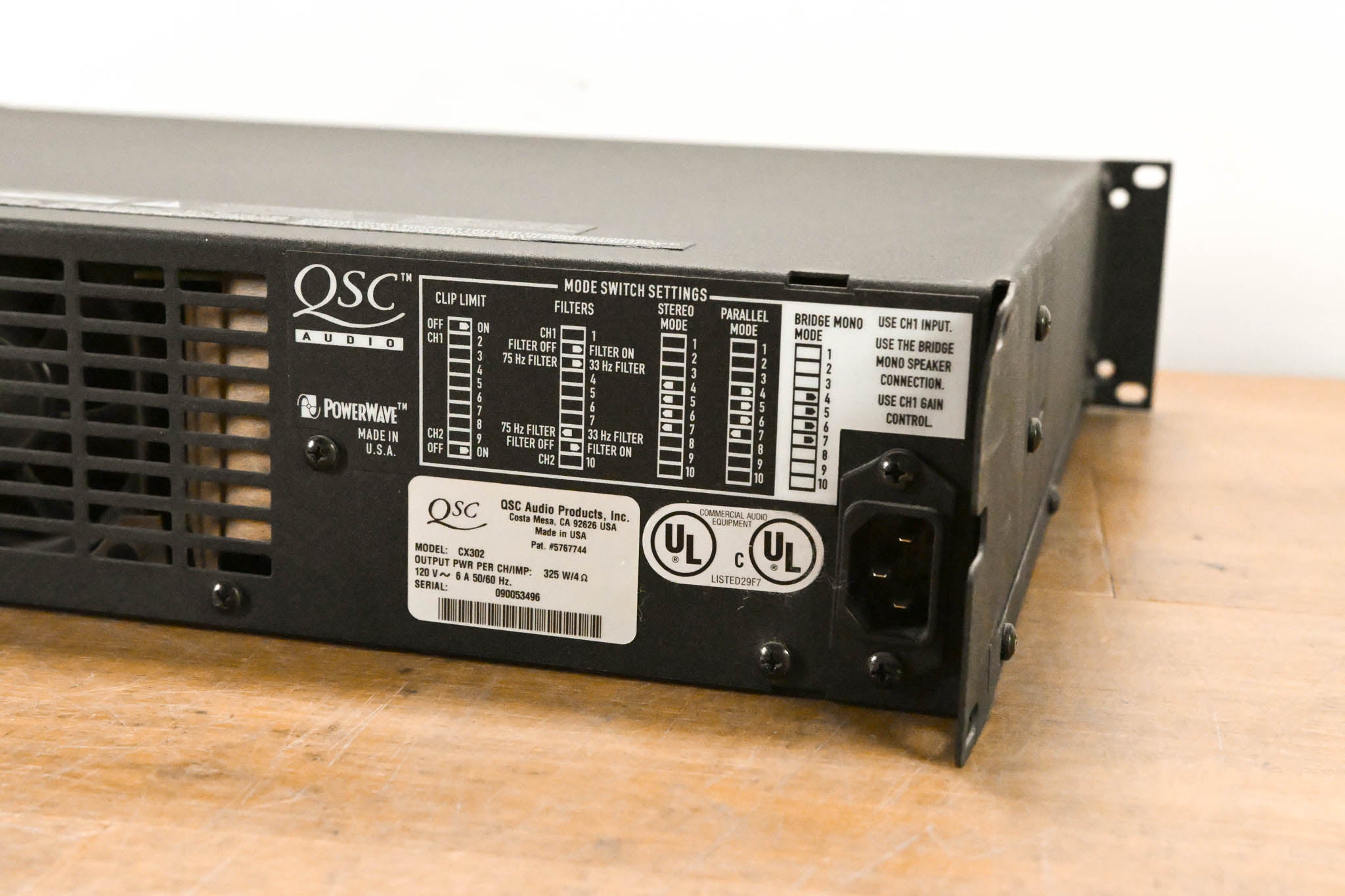 QSC CX302 2-Channel Power Amplifier