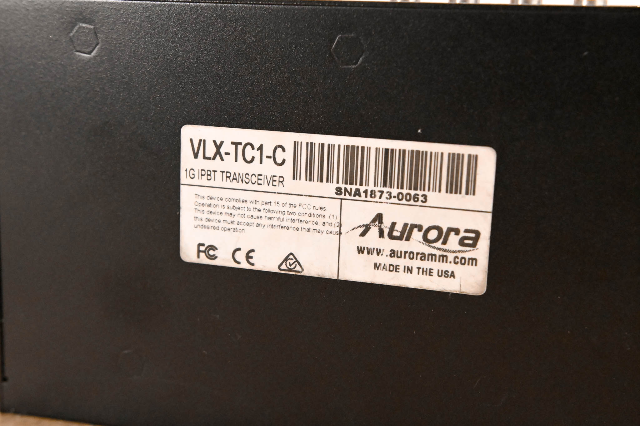 Aurora Multimedia VLX-TC1-C 4K 1Gbps AV-over-IP Transceiver