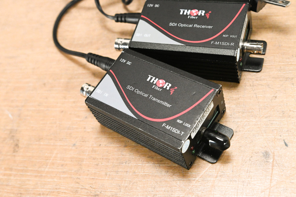 Thor Broadcast F-M1SDI-T/R SDI Fiber Optic Transmitter & Receiver Set