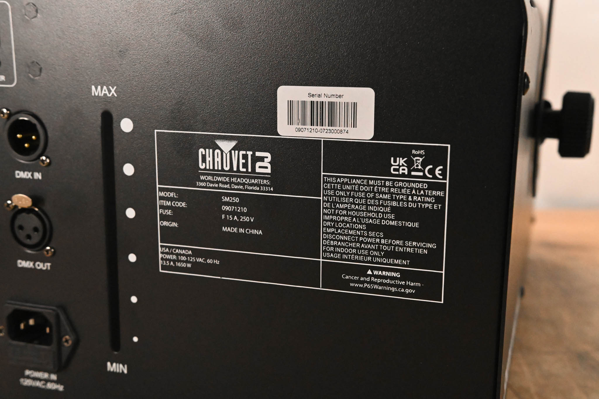 Chauvet SM250 Snow Machine