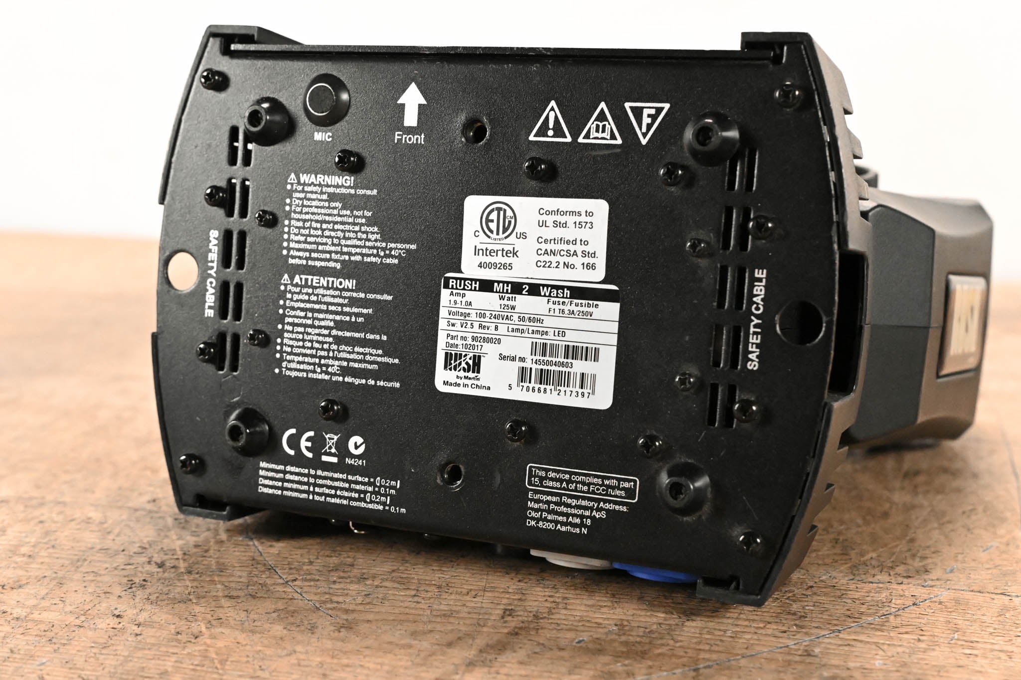 Martin Lighting RUSH MH 2 Wash LED Wash Moving Head Fixture