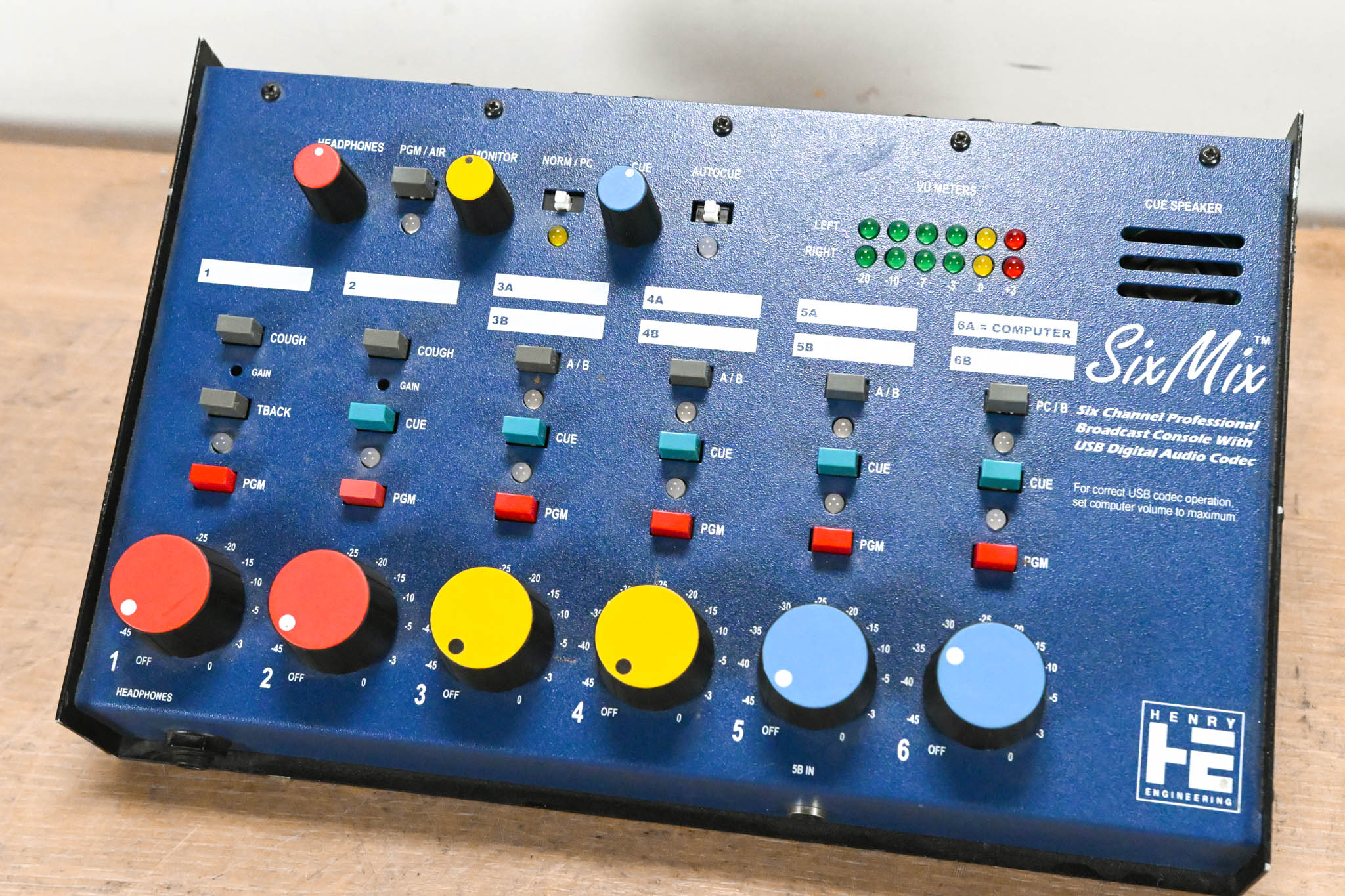 Henry Engineering SixMix 6-Channel Radio Station Broadcast Mixer