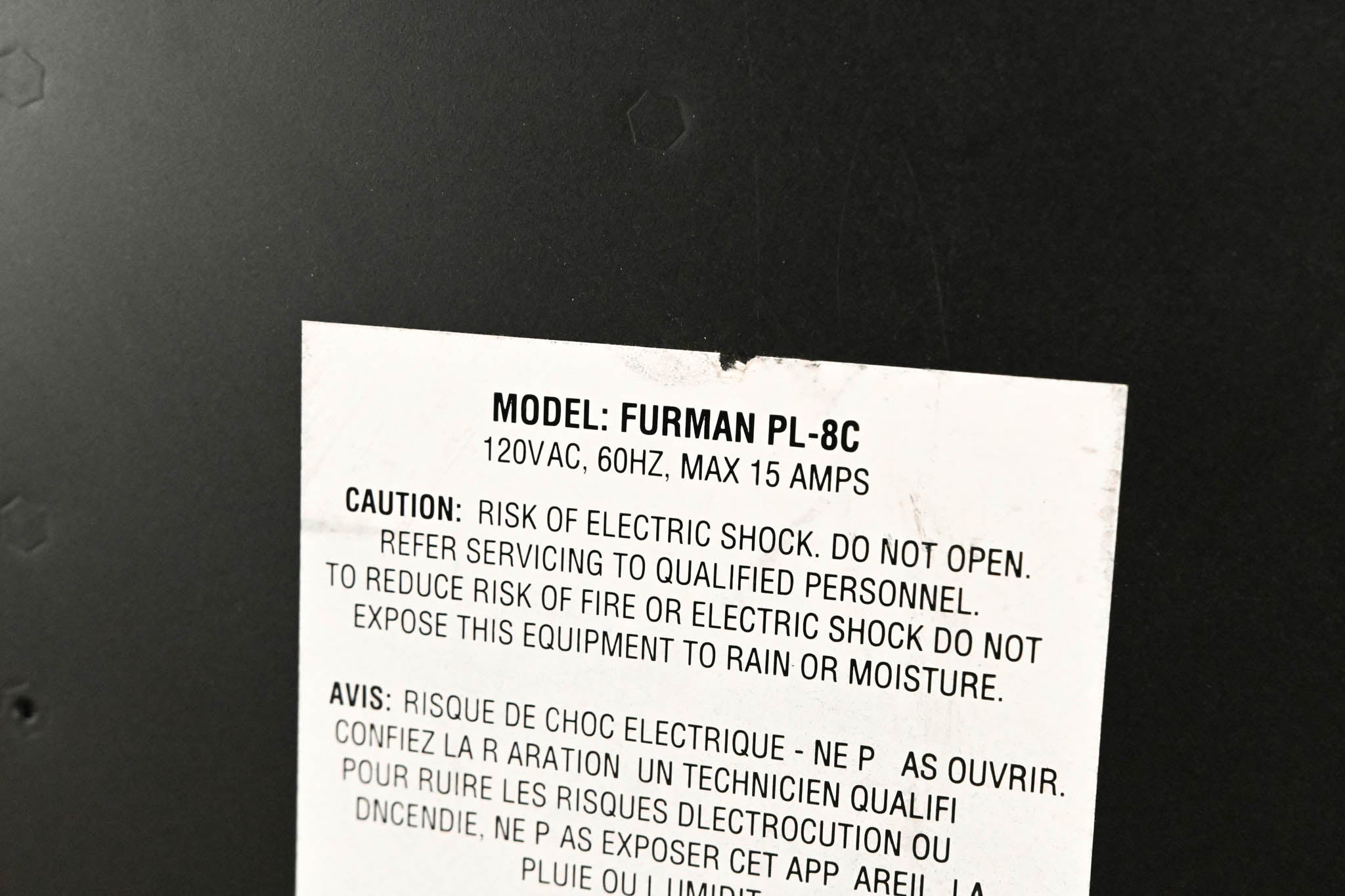 Furman PL-8C 15A Classic Series Power Conditioner with Lights