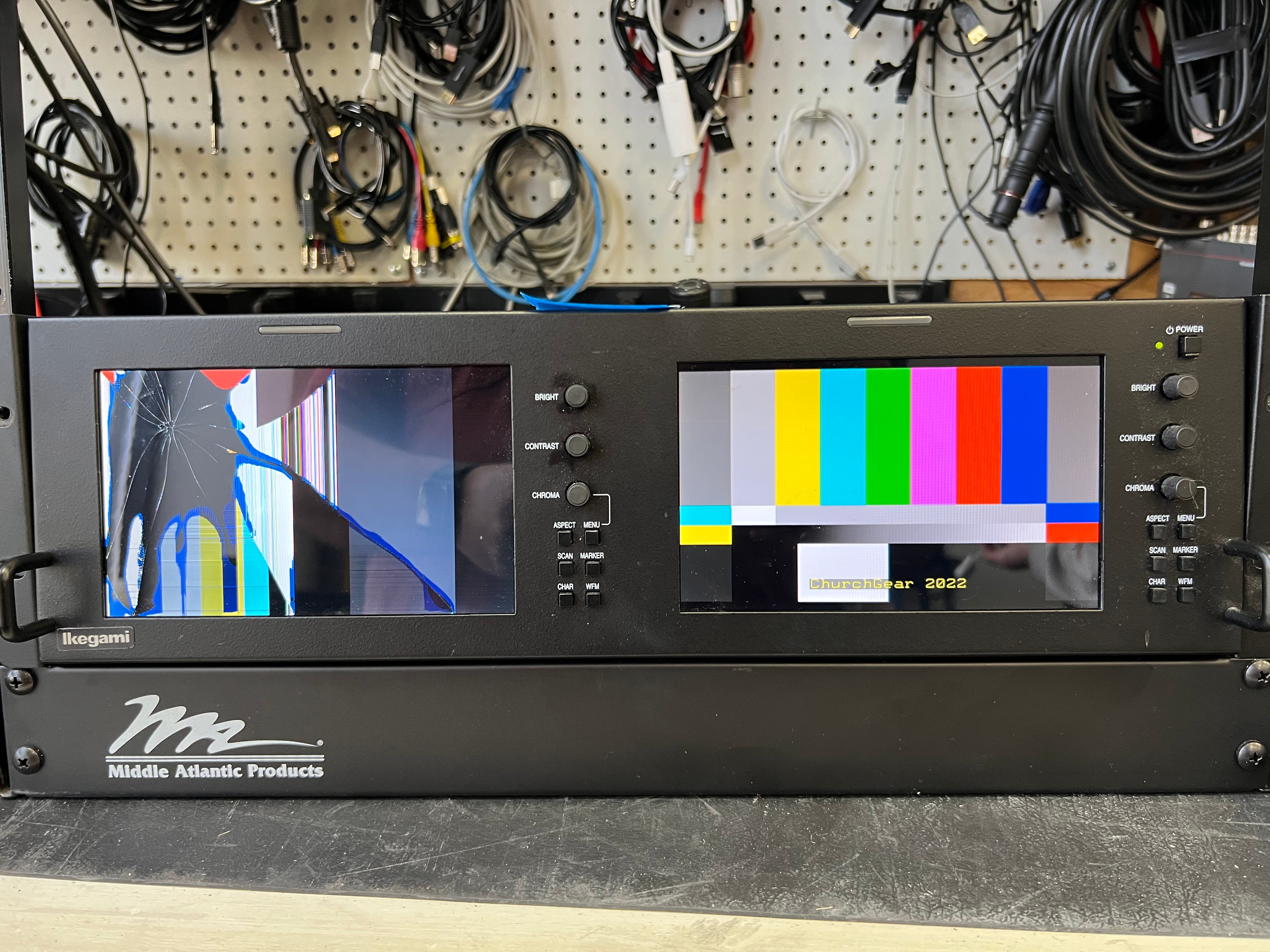 Ikegami HLM-7002WR 7" Dual HDTV/SDTV Multi-Format LCD Monitor (NO PSU)