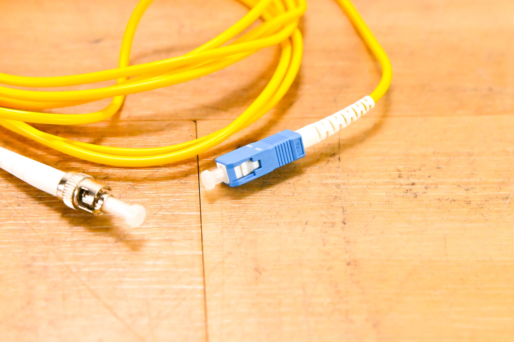 Unbranded SC-ST Simplex Single Mode Fiber Optic Patch Cable - 10'