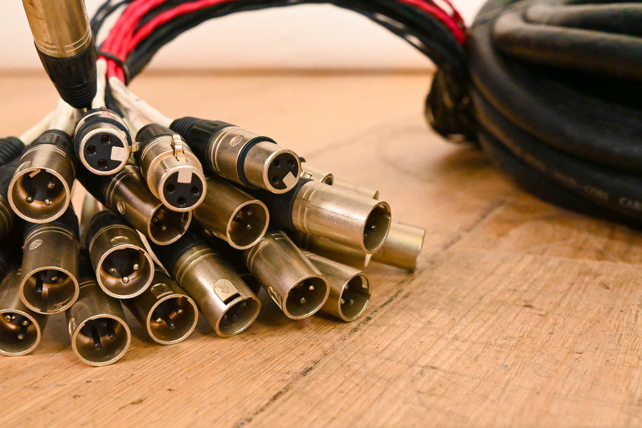 Whirlwind Connect 24x4 XLR Stage Box to Fanout Snake - 100ft