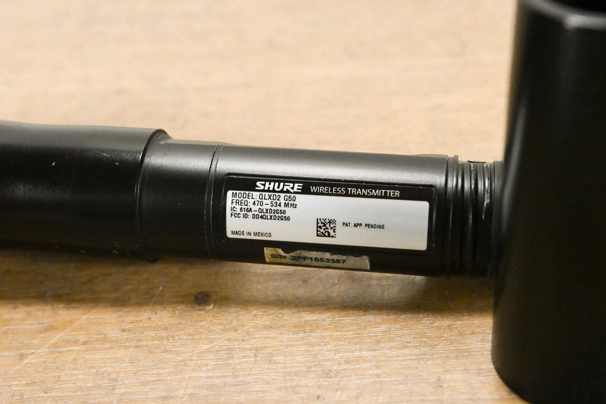 Shure QLXD24/KSM9HS Digital Handheld Wireless System - G50 Band (NO PSU)
