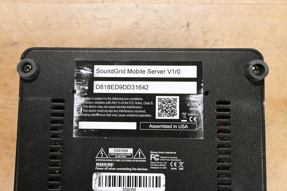 Waves SoundGrid Mobile Server V1r0 (NO POWER SUPPLY)