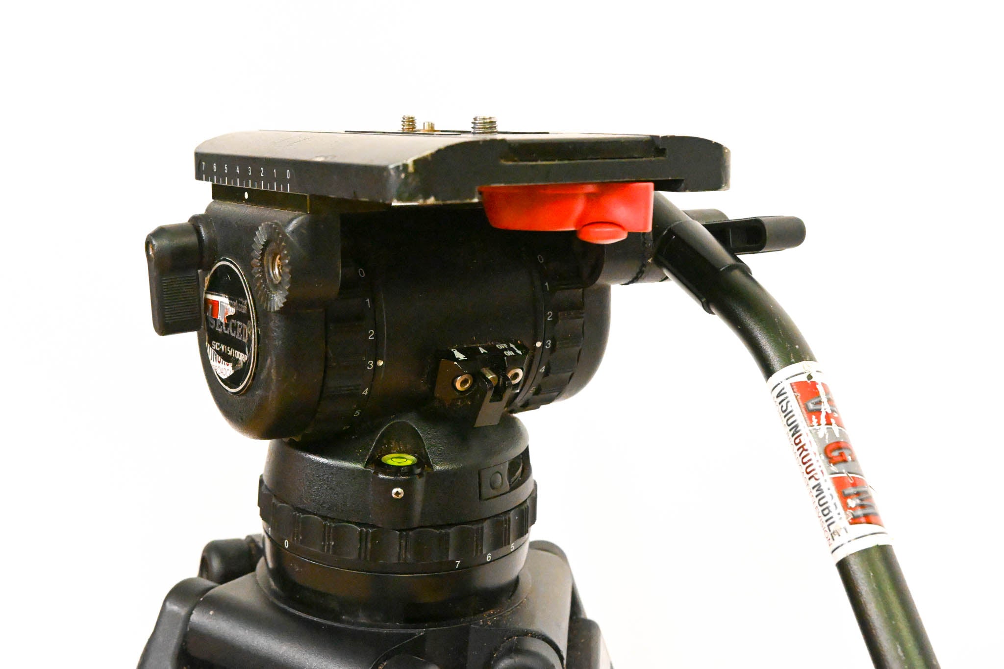 Secced SC-V15/100RP 100mm Fluid Head w/ Tripod Legs, Spreader & Case