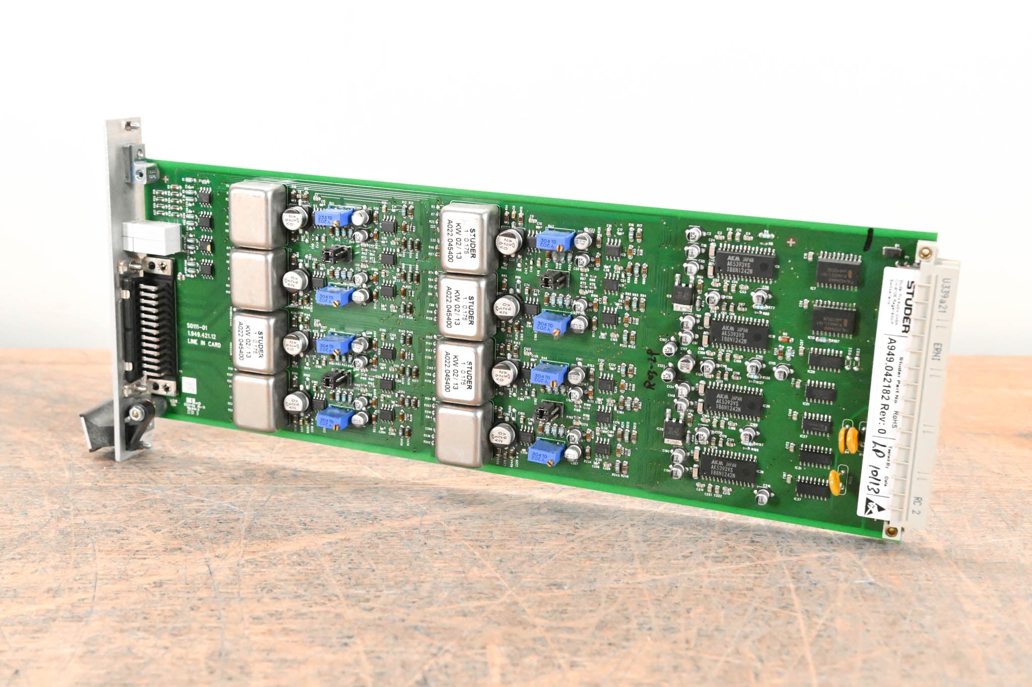 Studer 8-Channel Analog Line In Card for D21m & D23m Modular I/O Systems