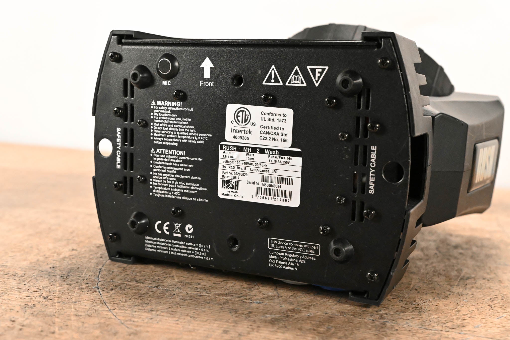 Martin Lighting RUSH MH 2 Wash LED Wash Moving Head Fixture