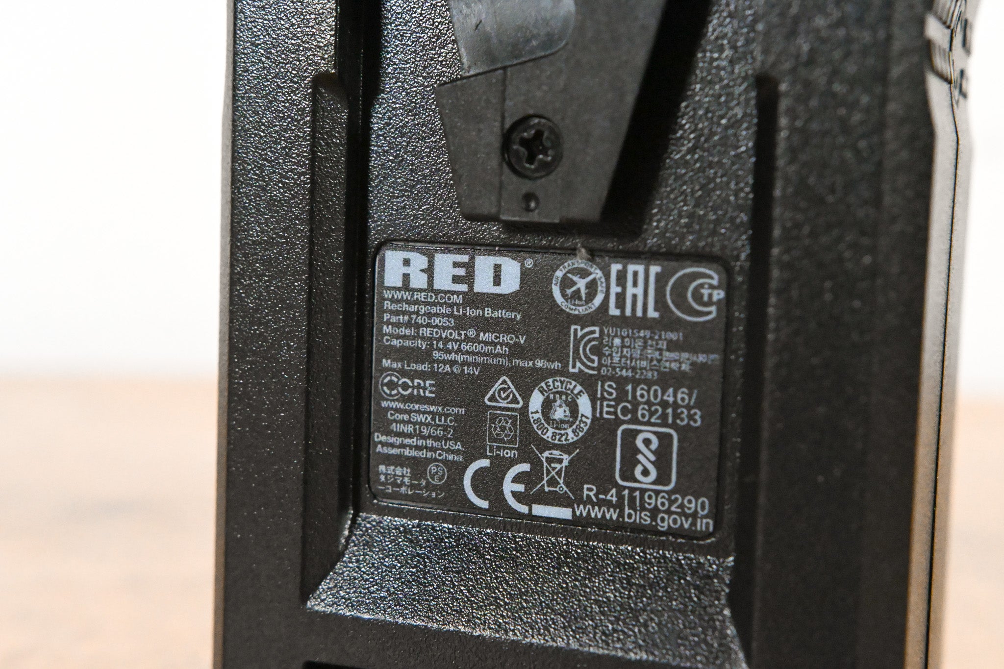 RED Digital Cinema REDVOLT Micro-V 98Wh Battery