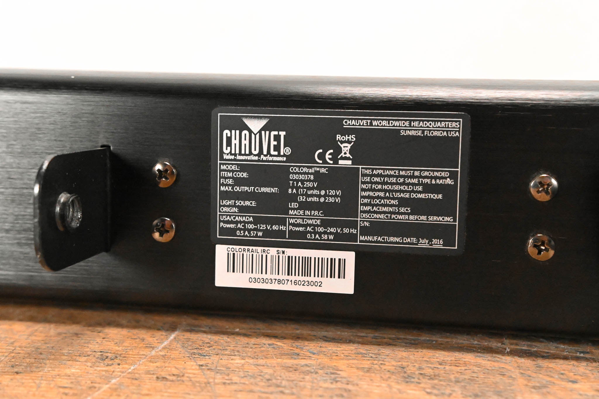 Chauvet COLORrail IRC 320x0.25W RGB LED Strip Light