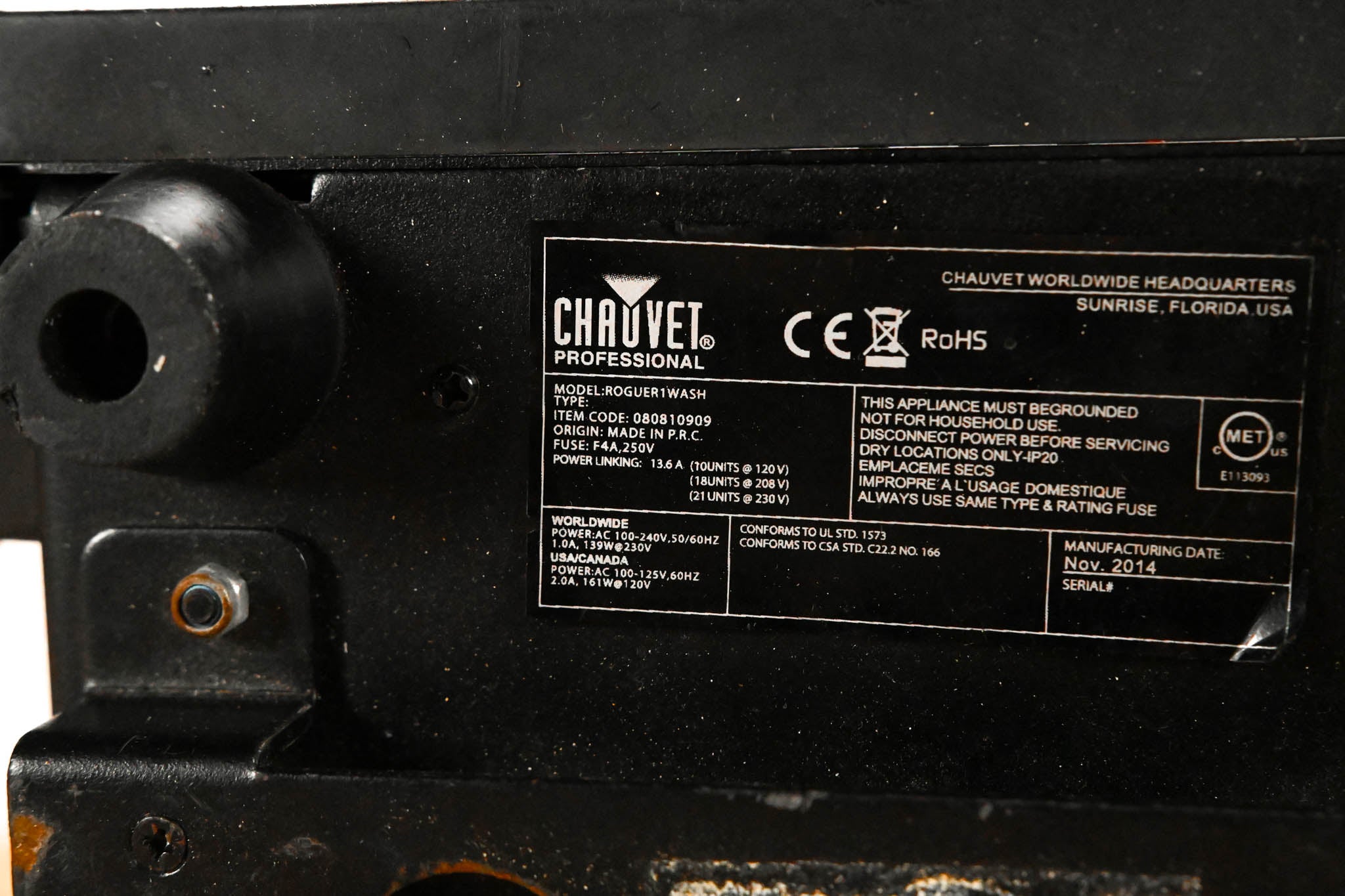 Chauvet Rogue R1 Wash LED Moving Head Light