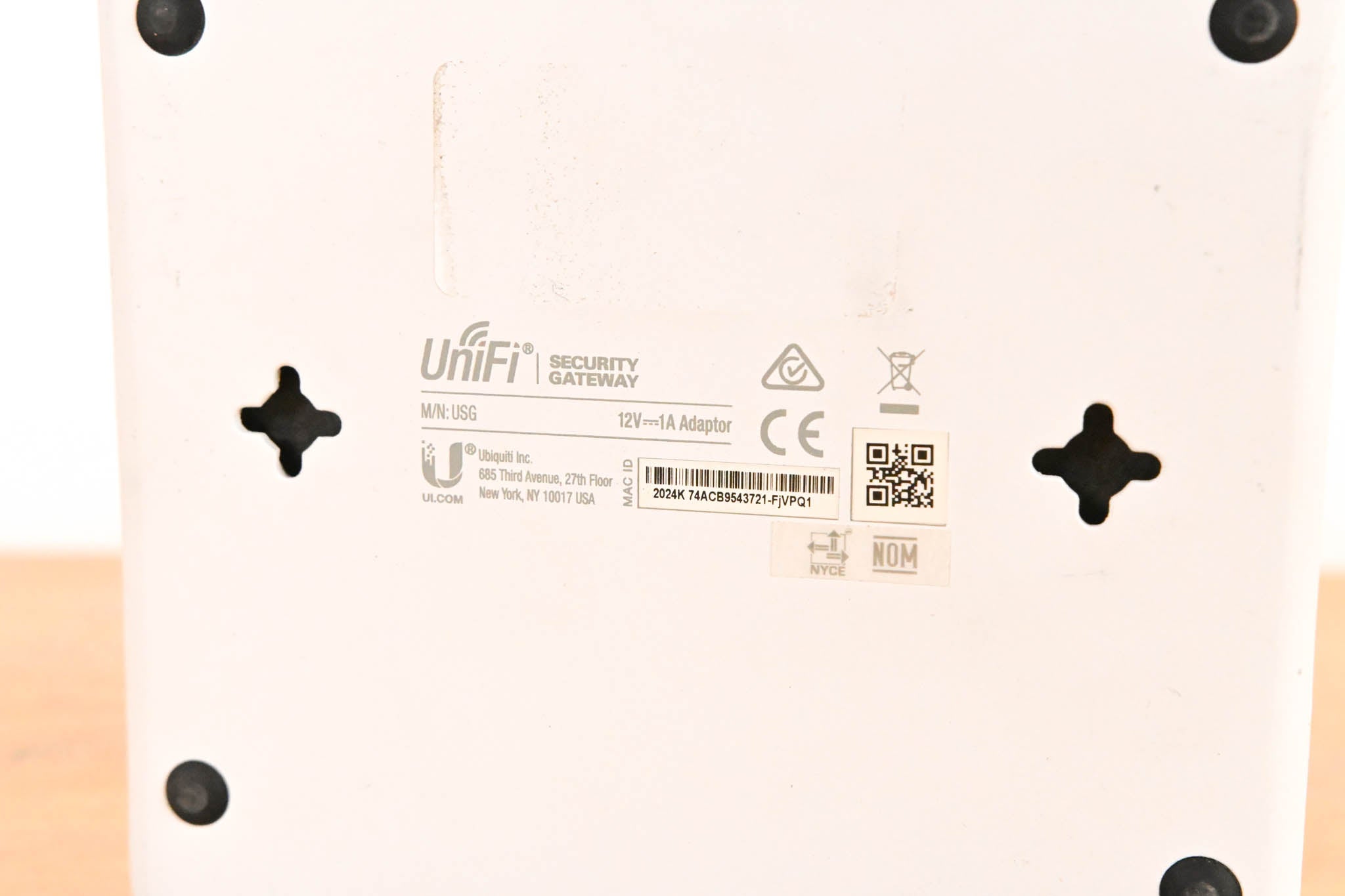 Ubiquiti Unifi USG 3-Port Gigabit Security Gateway Router (NO PSU)