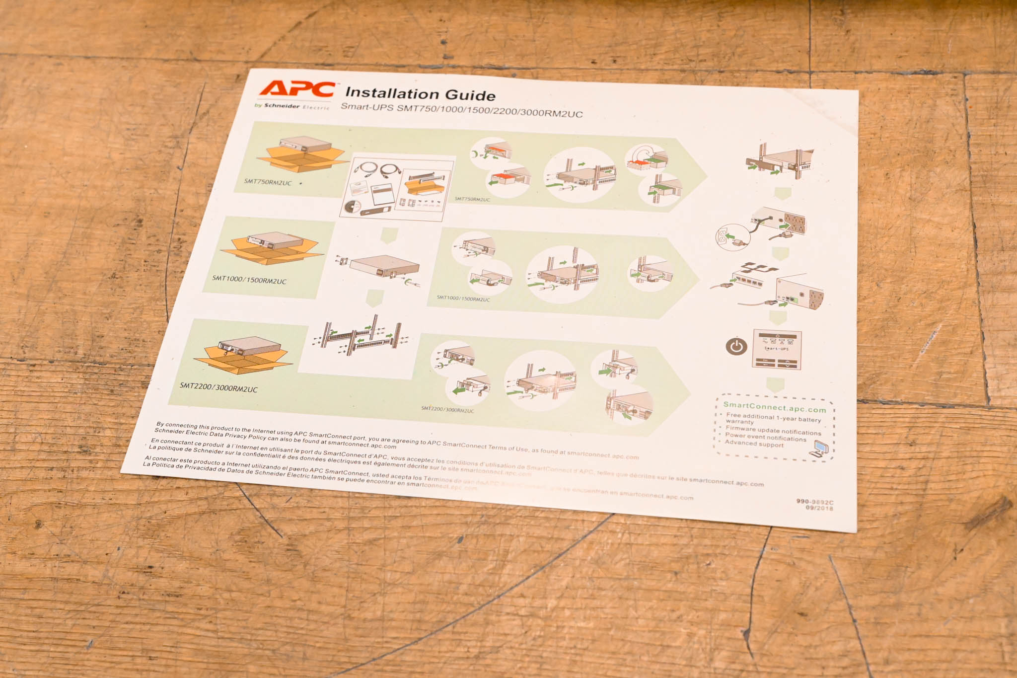APC SMT1000RM2UC Smart-UPS Battery Backup w/ SmartConnect
