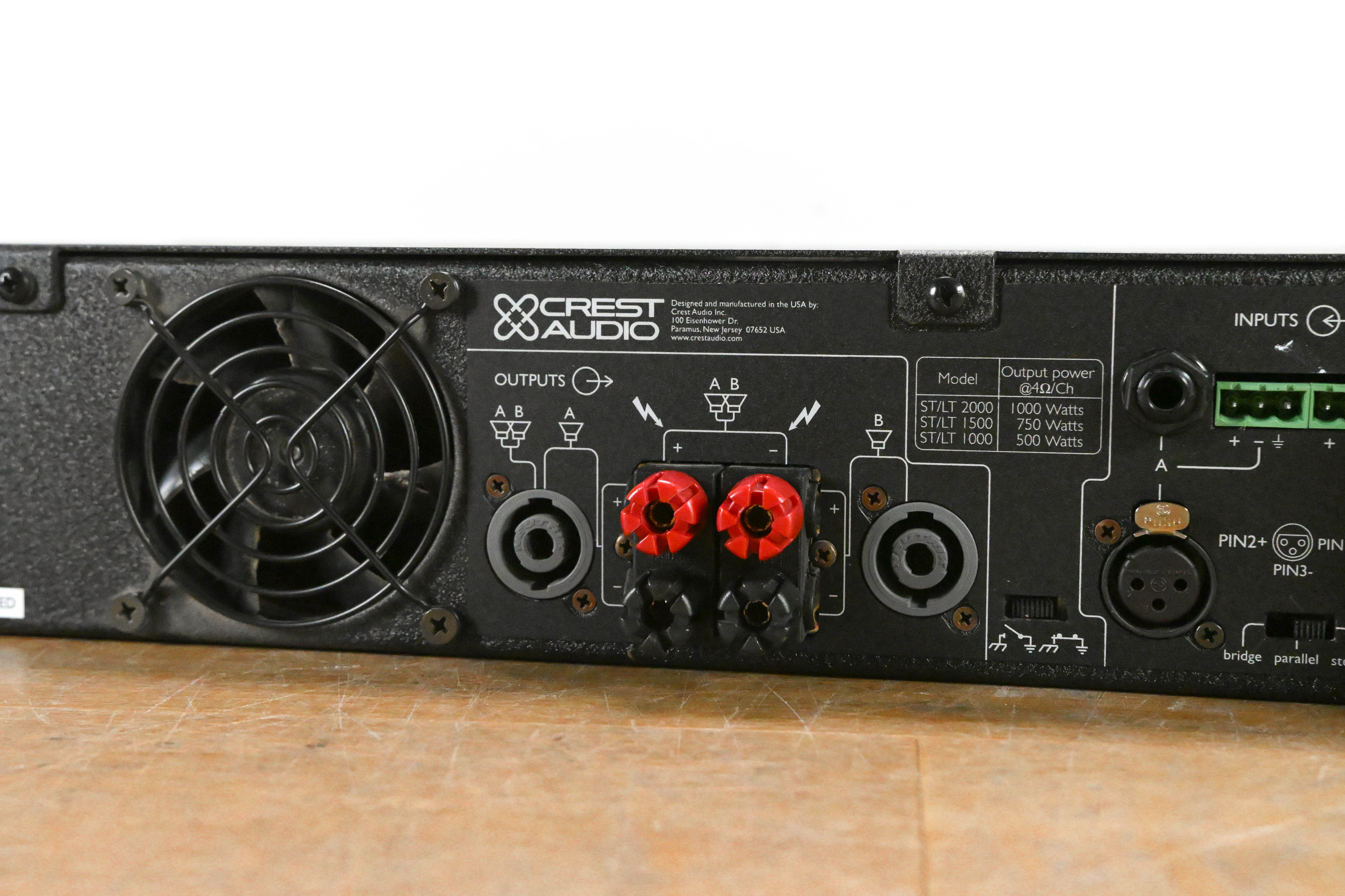 Crest Audio LT1500 2-Channel Power Amplifier