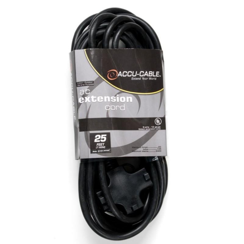 25' BLK,12/3 GAUGE, EDISON, 3F