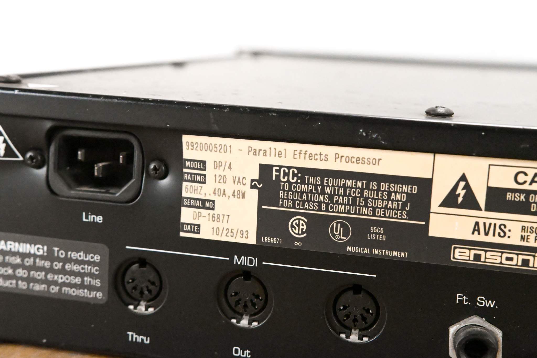 Ensoniq DP/4 Parallel Effects Processor